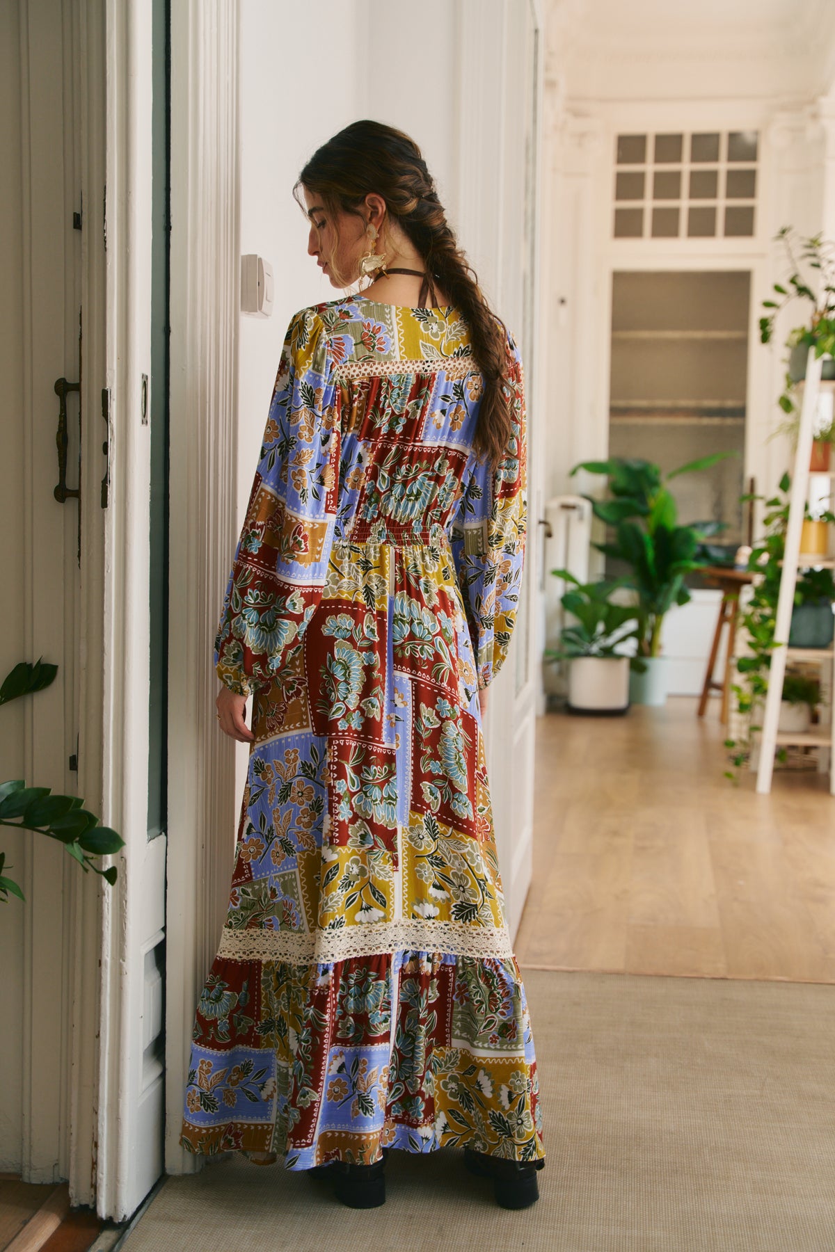 COTTAGE PRINT CARMEN LONG SLEEVE