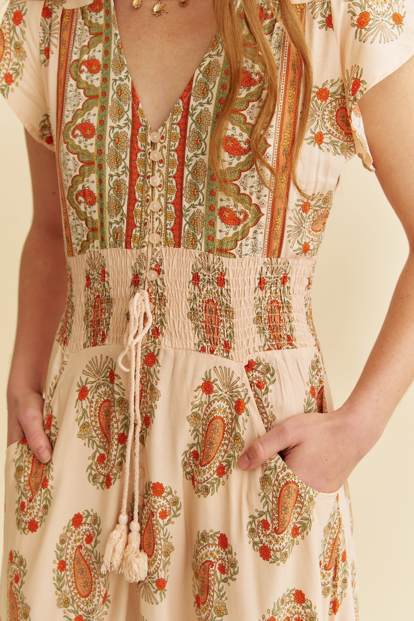 PALAMOS PRINT ROMI MAXI DRESS