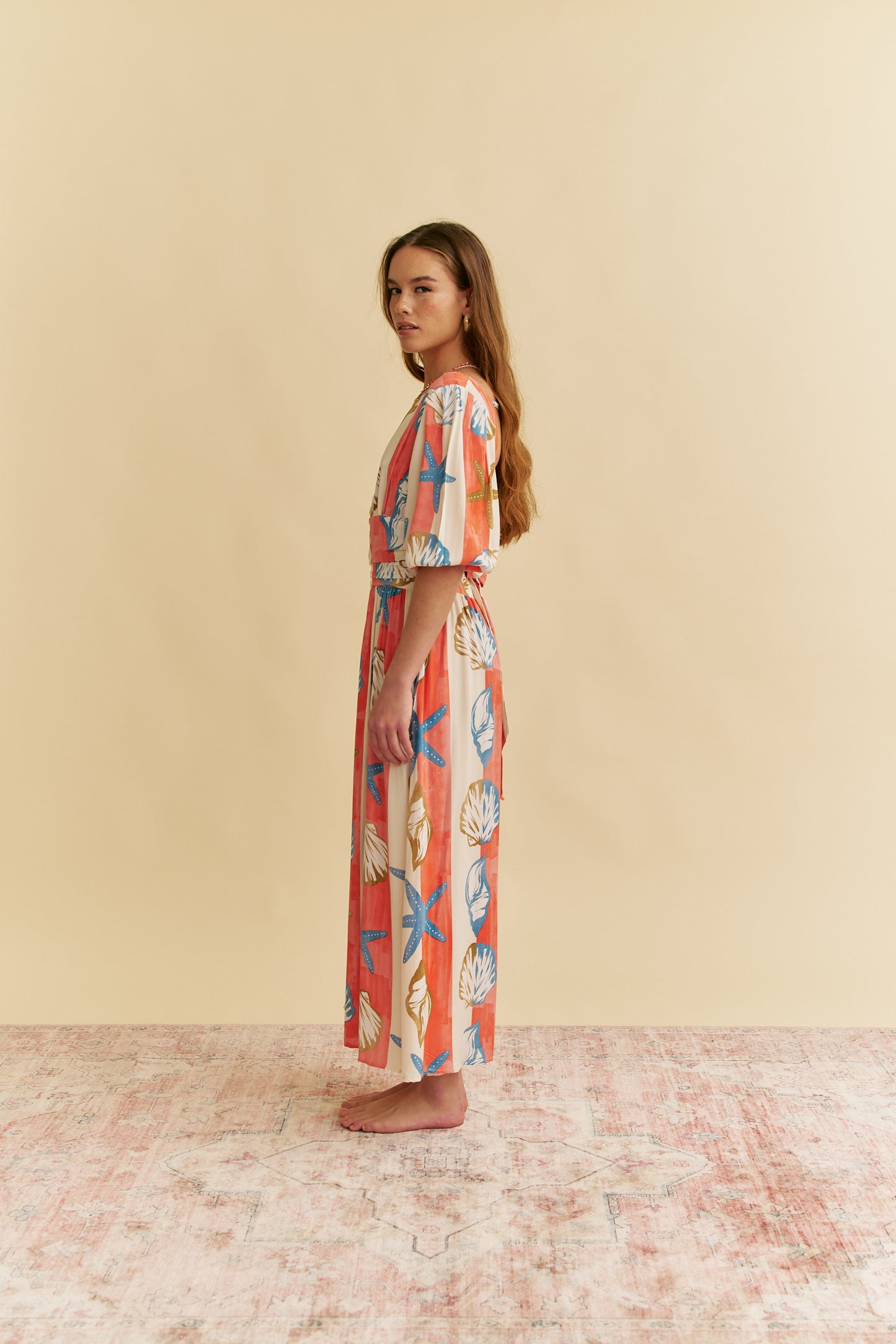 LONG ISLAND PRINT JADA MAXI DRESS