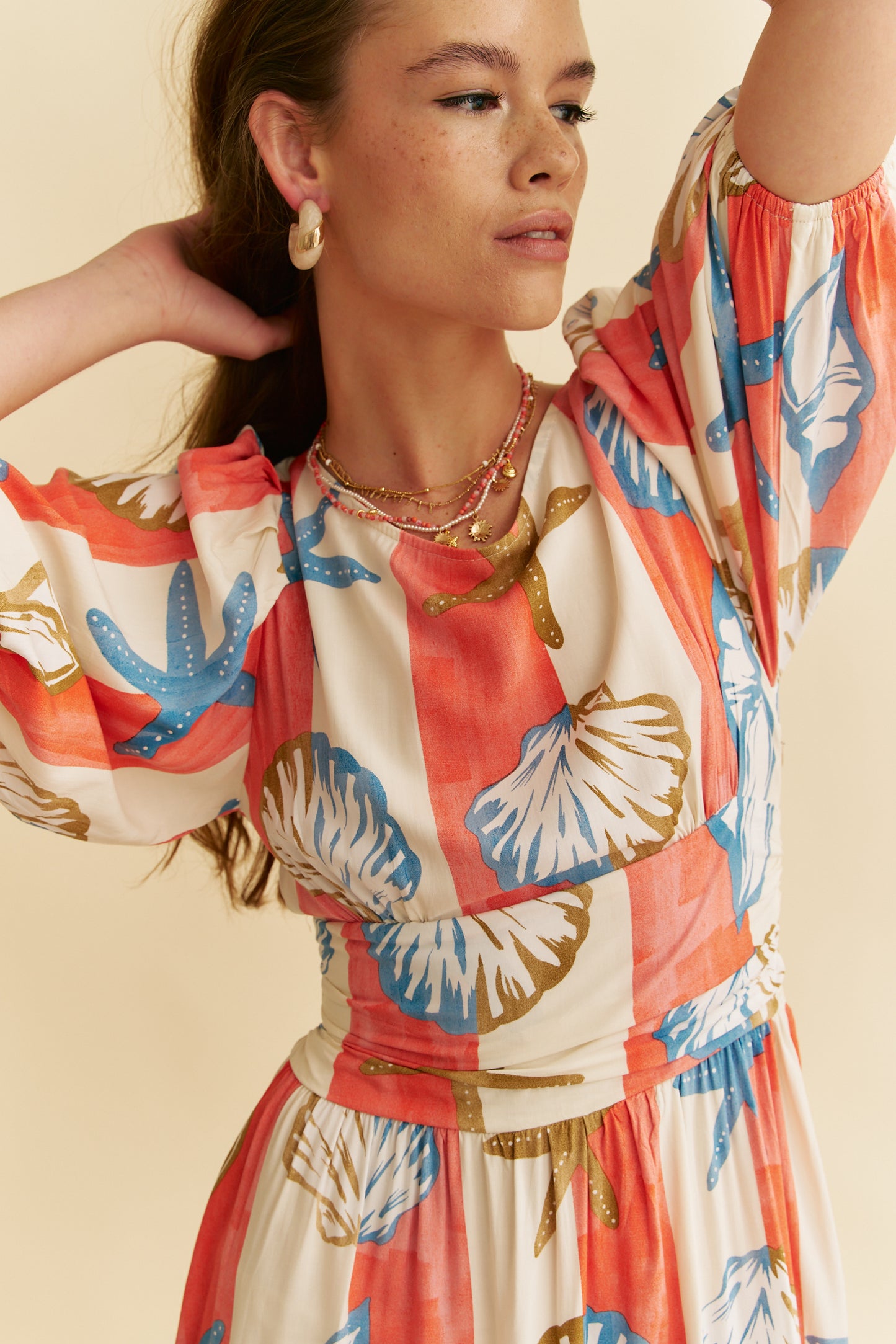 LONG ISLAND PRINT JADA MAXI DRESS