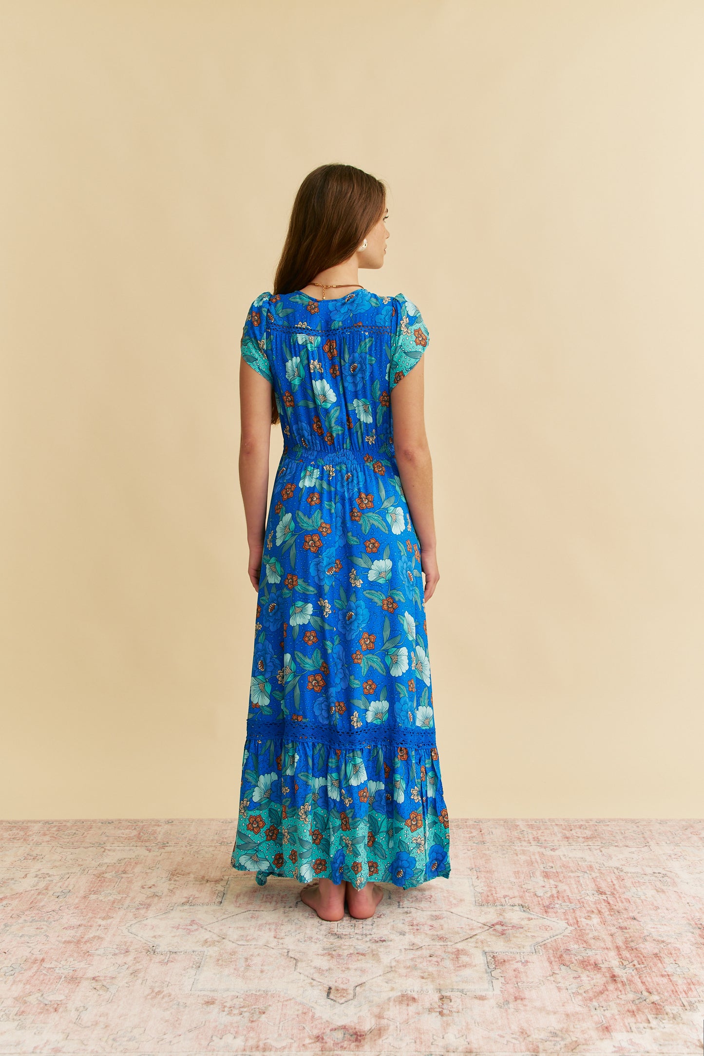 LOVE IN MIST PRINT CARMEN MAXI