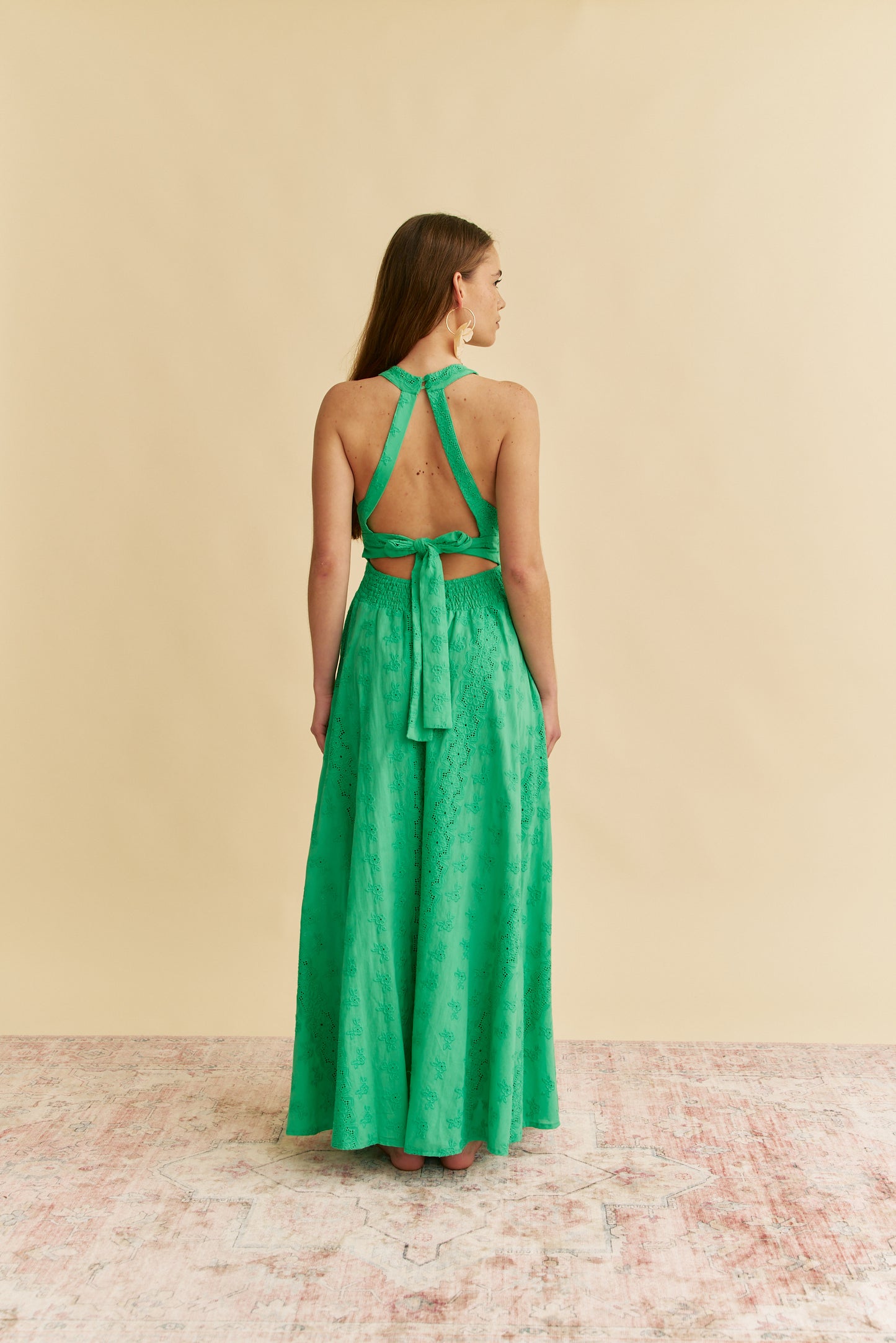EMERALD EMBROIDERED ENDLESS SUMMER MAXI