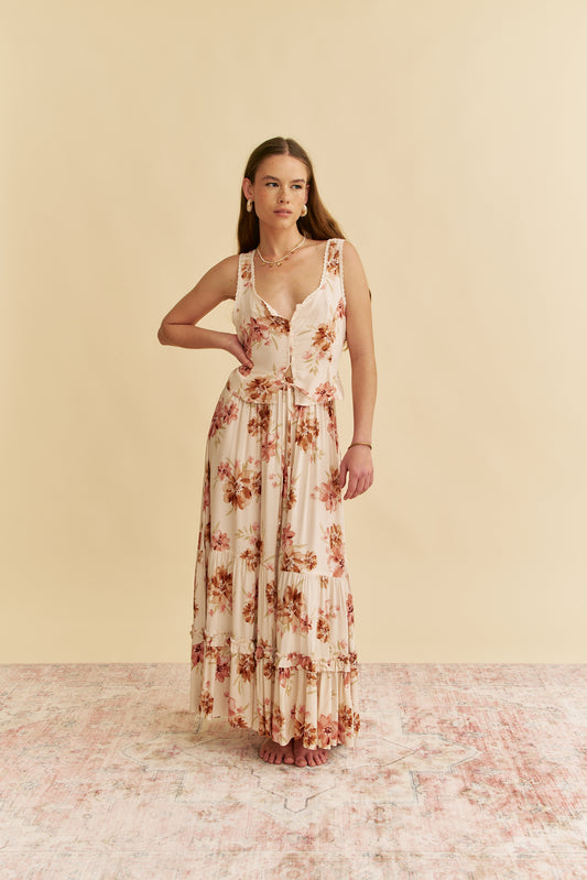 LOVE STORY PRINT ETTIE TOP