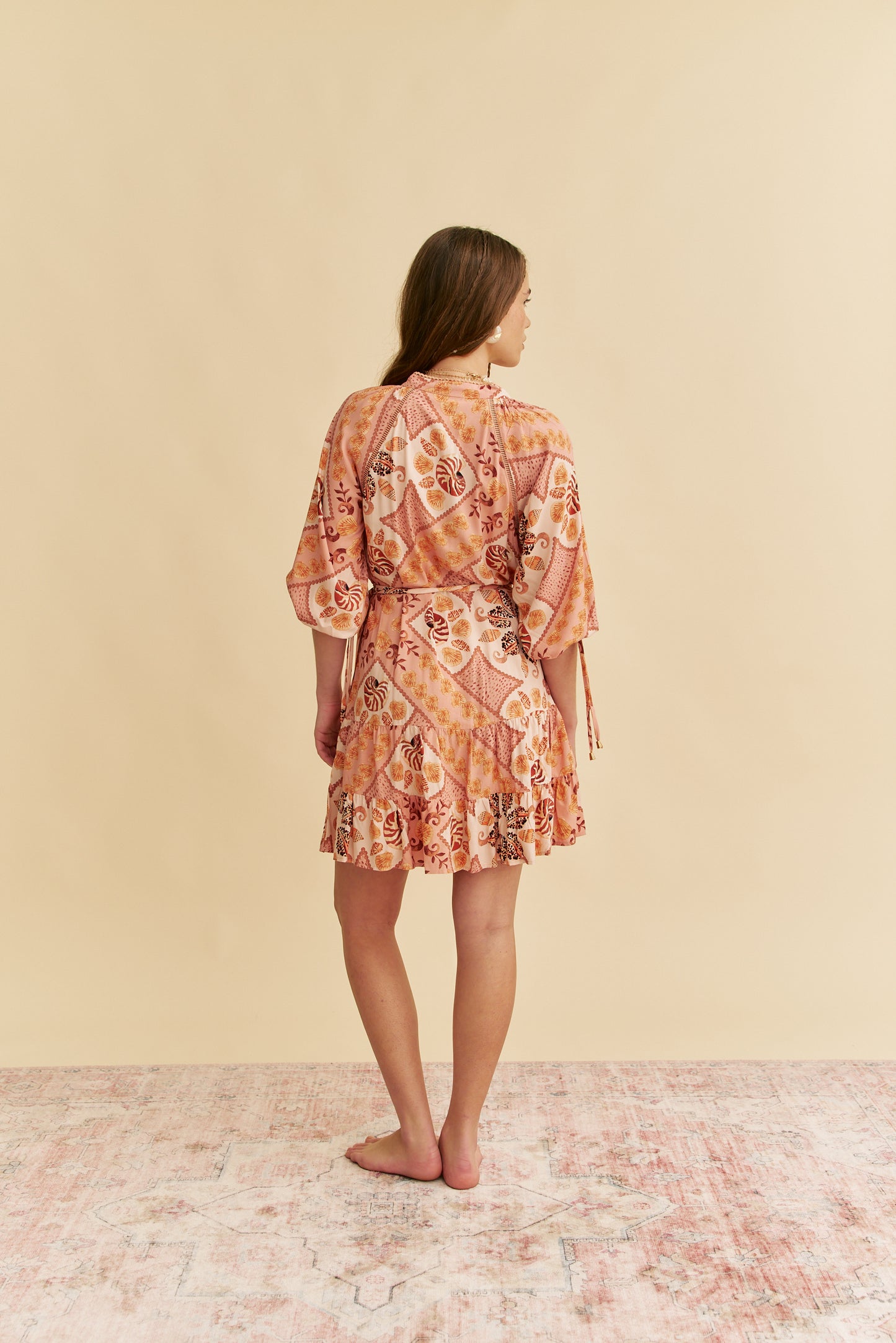 TAHITIAN PRINT INKA MINI DRESS