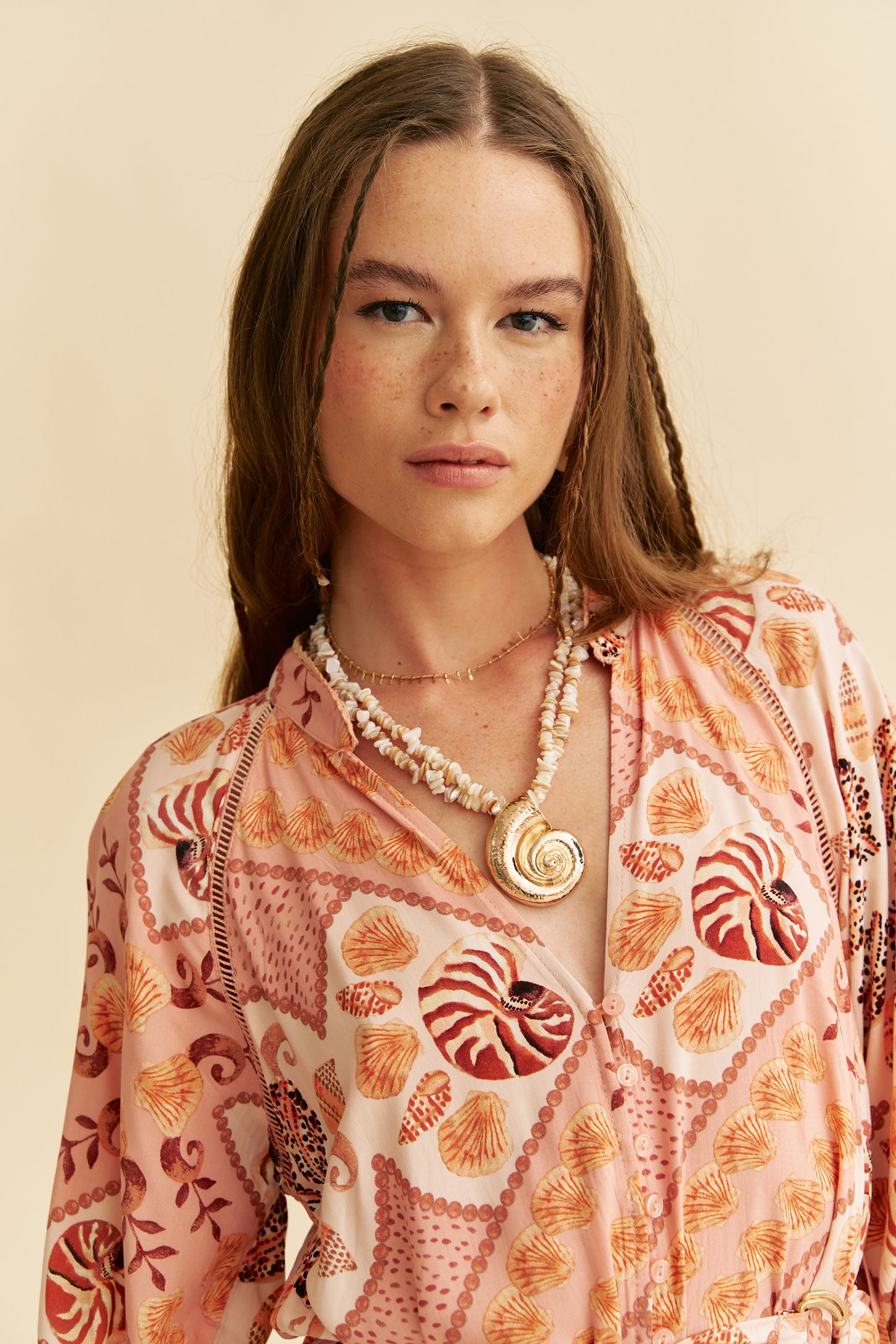 TAHITIAN PRINT INKA MINI DRESS