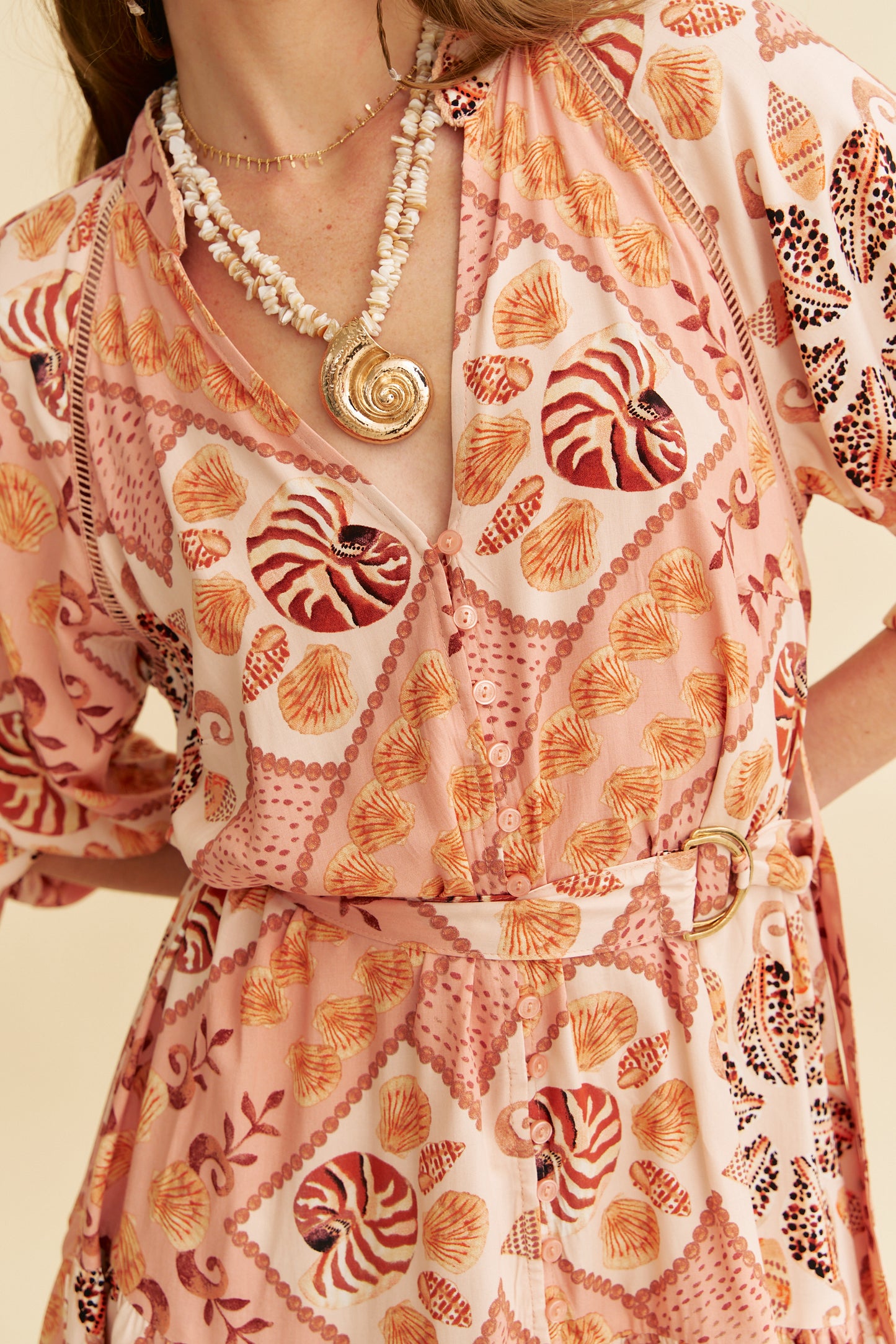 TAHITIAN PRINT INKA MINI DRESS