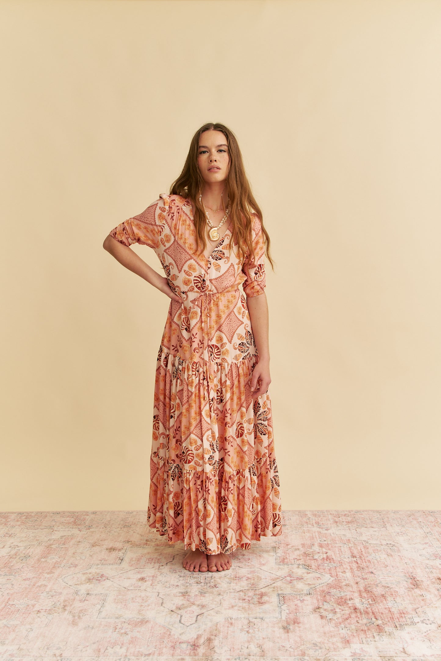 TAHITIAN PRINT TESSA MAXI