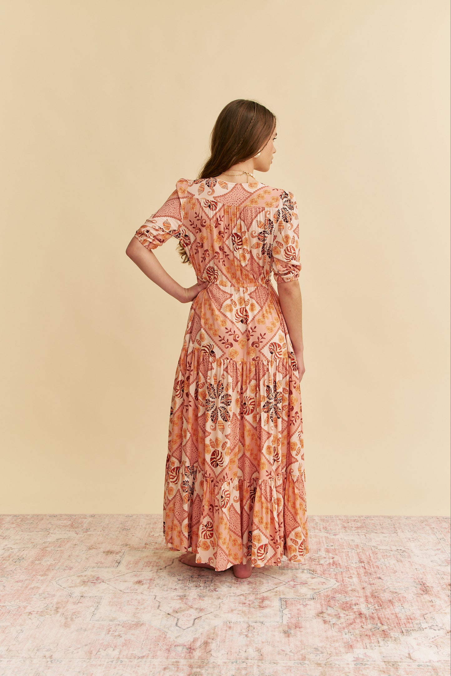 TAHITIAN PRINT TESSA MAXI