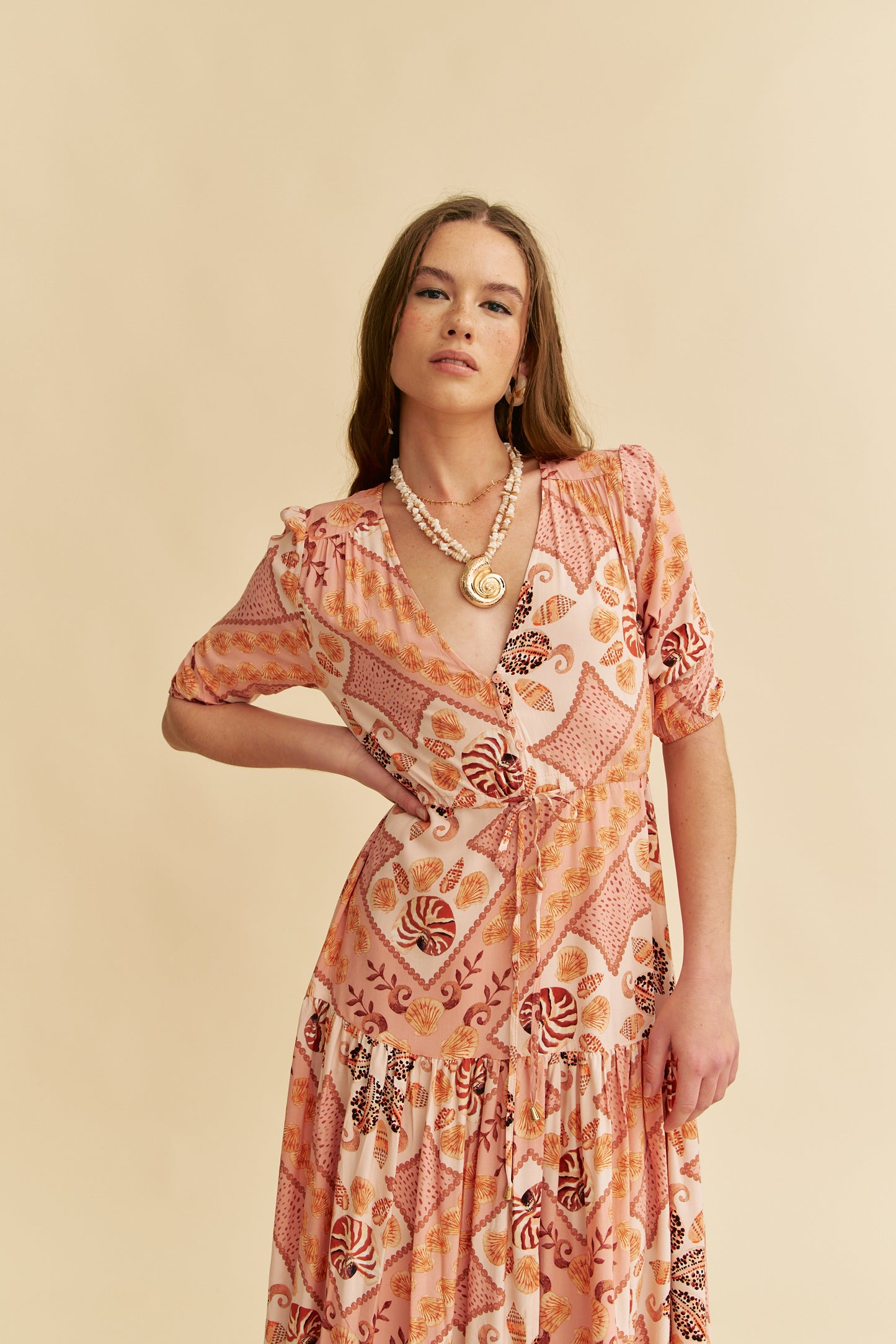 TAHITIAN PRINT TESSA MAXI