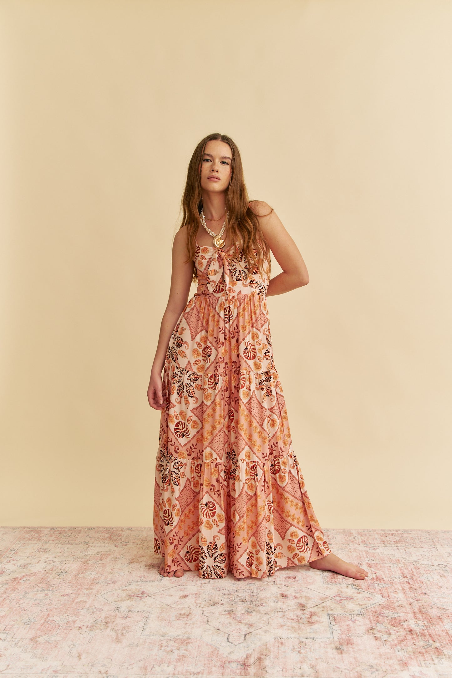 TAHITIAN PRINT BAMBI MAXI