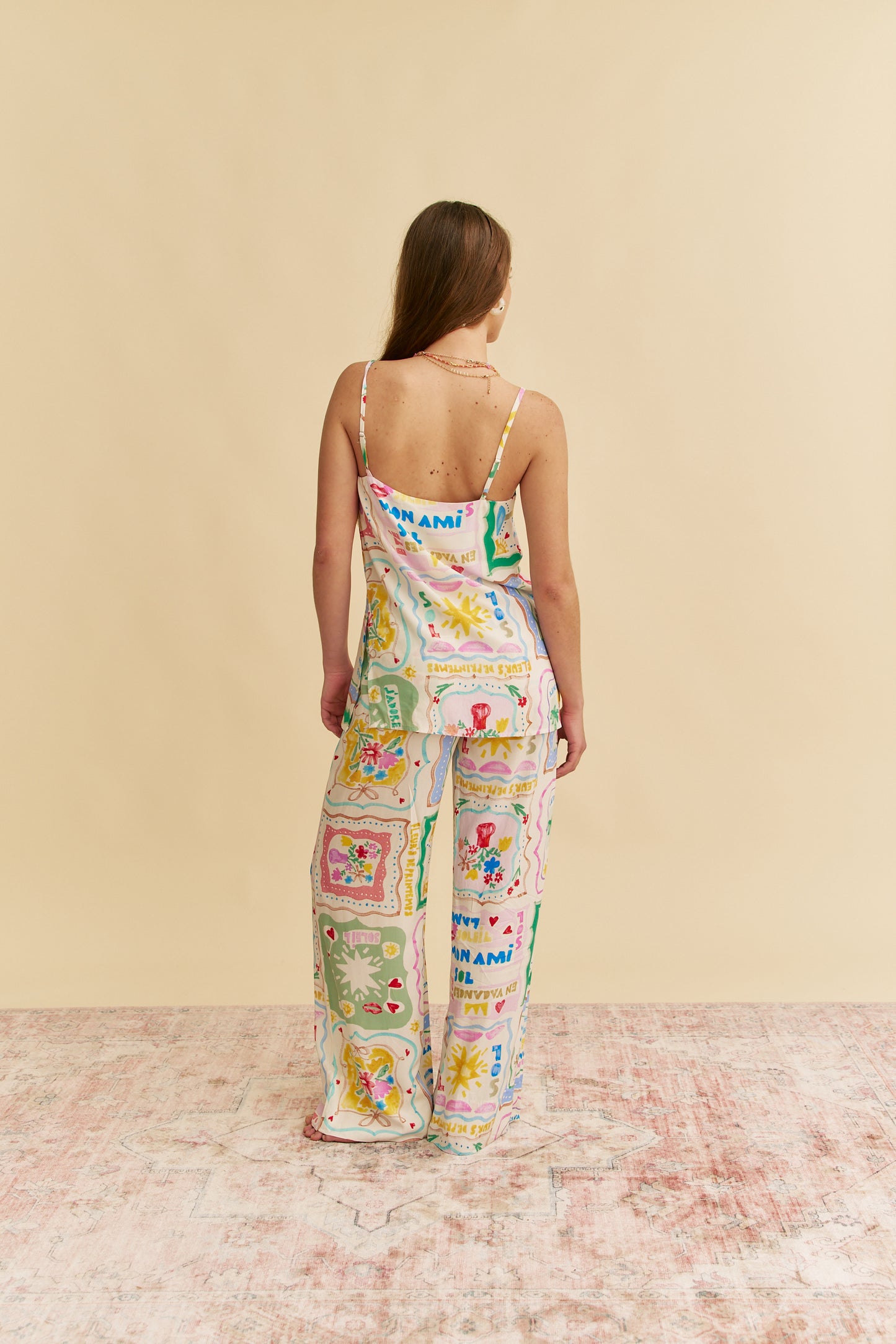 SOL MON AMI PRINT PANTS