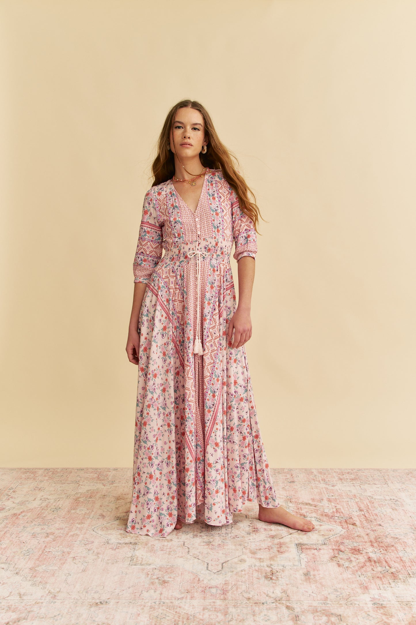 NADIRA PRINT INDIANA MAXI DRESS