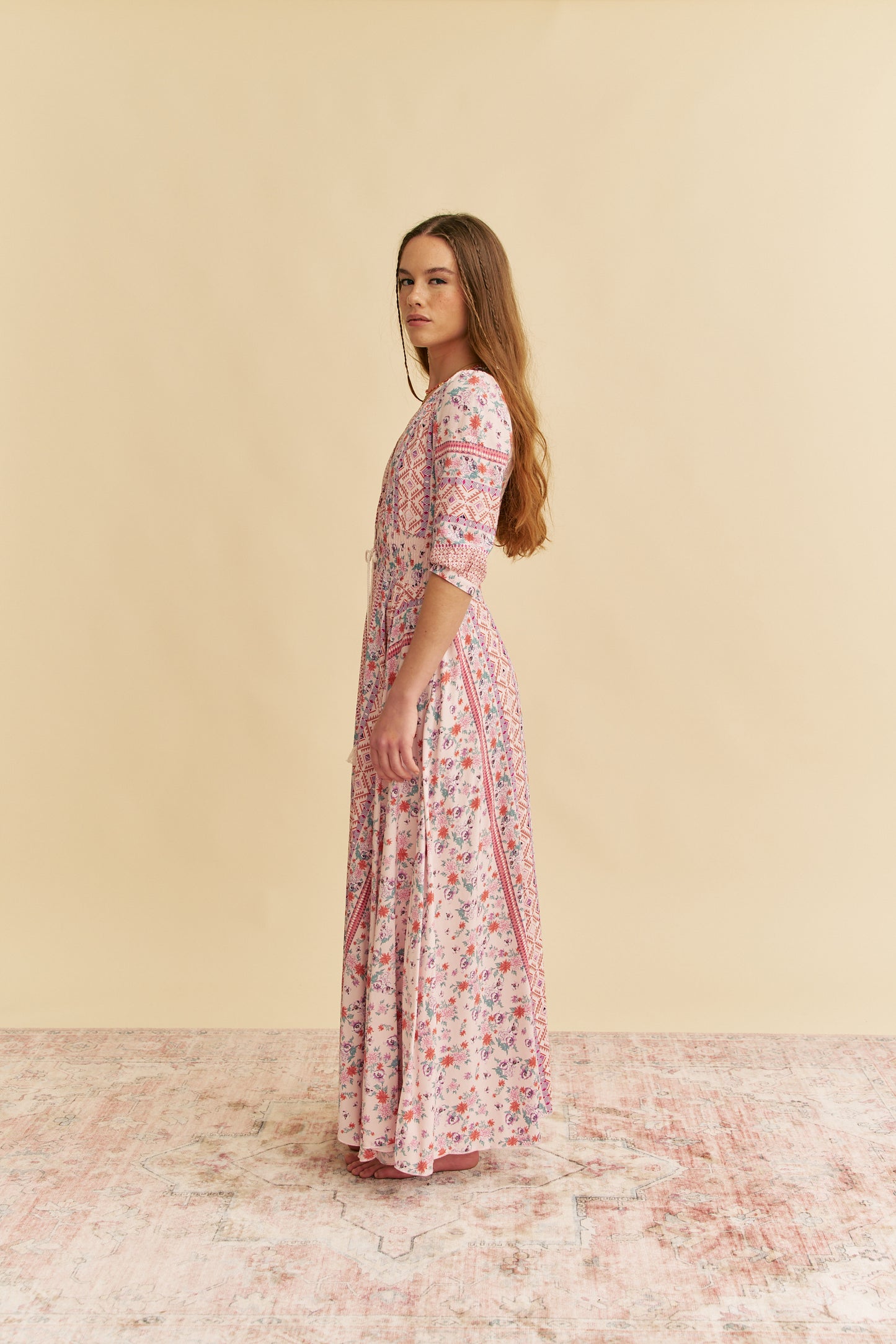 NADIRA PRINT INDIANA MAXI DRESS