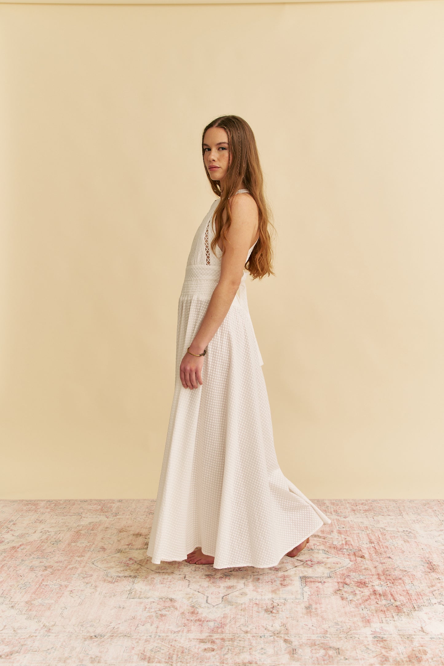 WHITE MIRAGE EMBROIDERED ENDLESS SUMMER MAXI