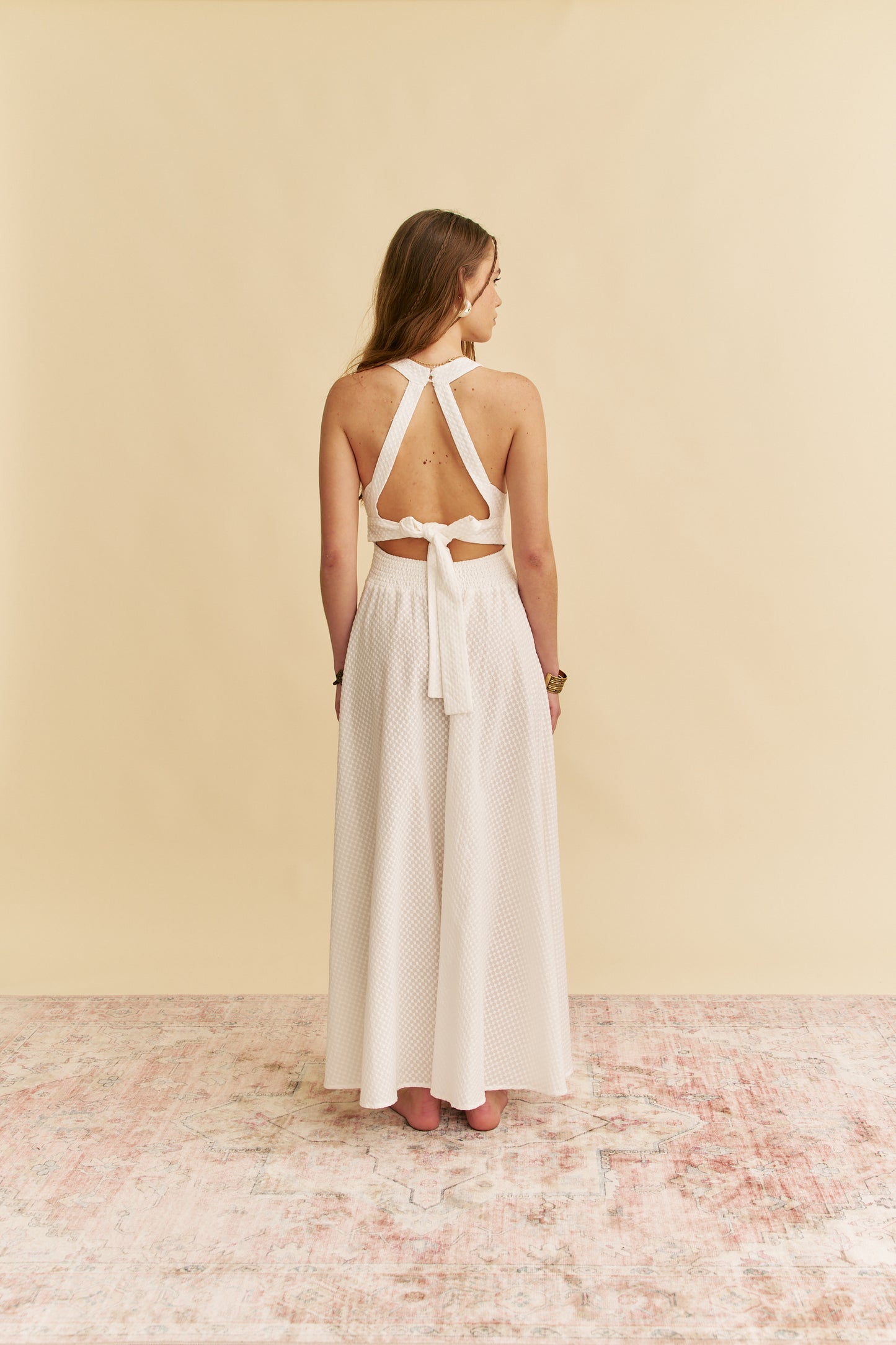 WHITE MIRAGE EMBROIDERED ENDLESS SUMMER MAXI