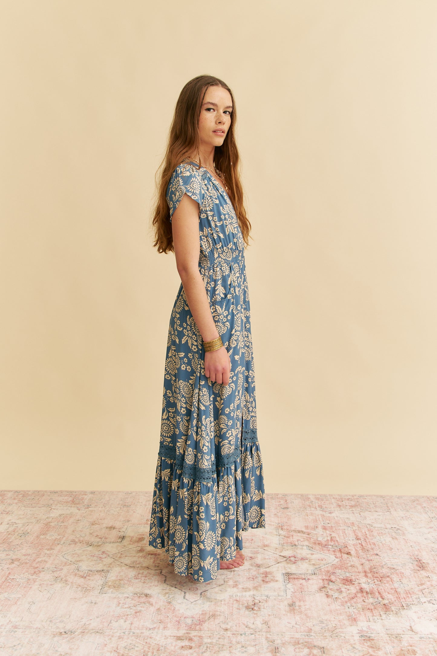 DAY DREAM SEA PRINT CARMEN MAXI