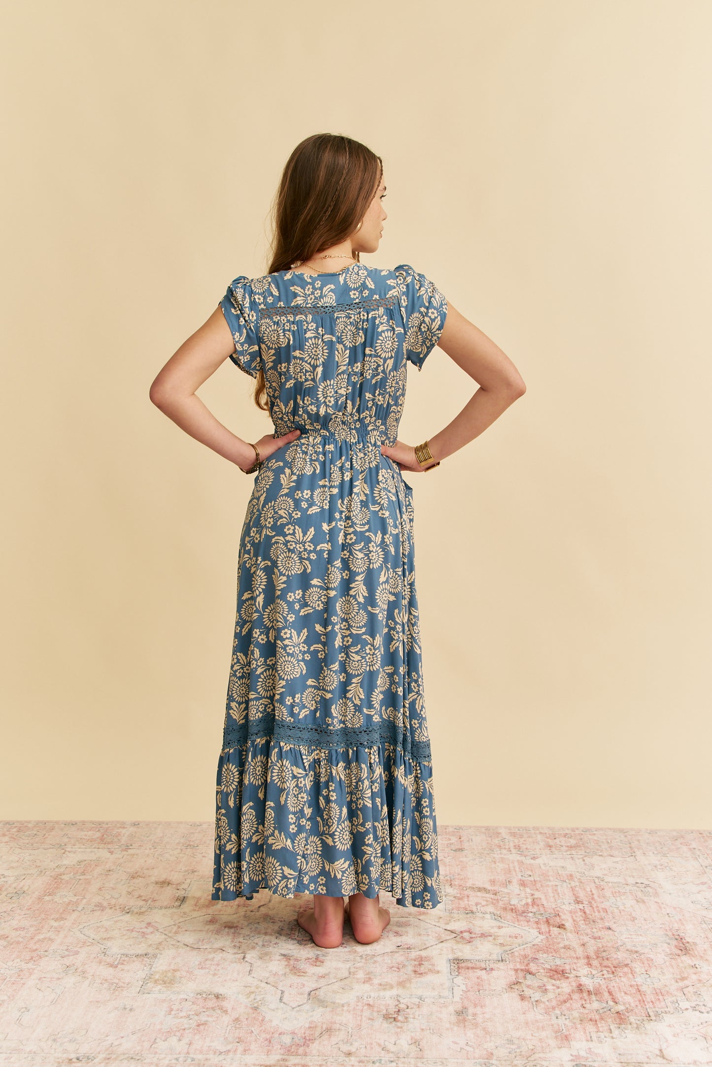 DAY DREAM SEA PRINT CARMEN MAXI