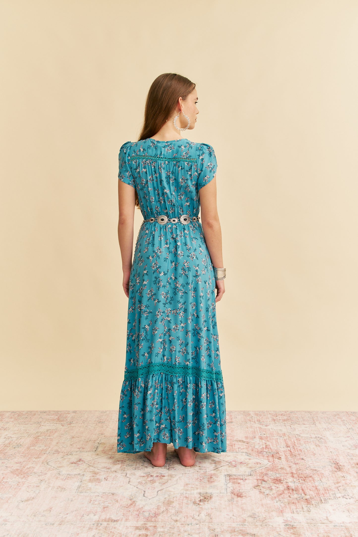 OCEAN EYES PRINT CARMEN MAXI