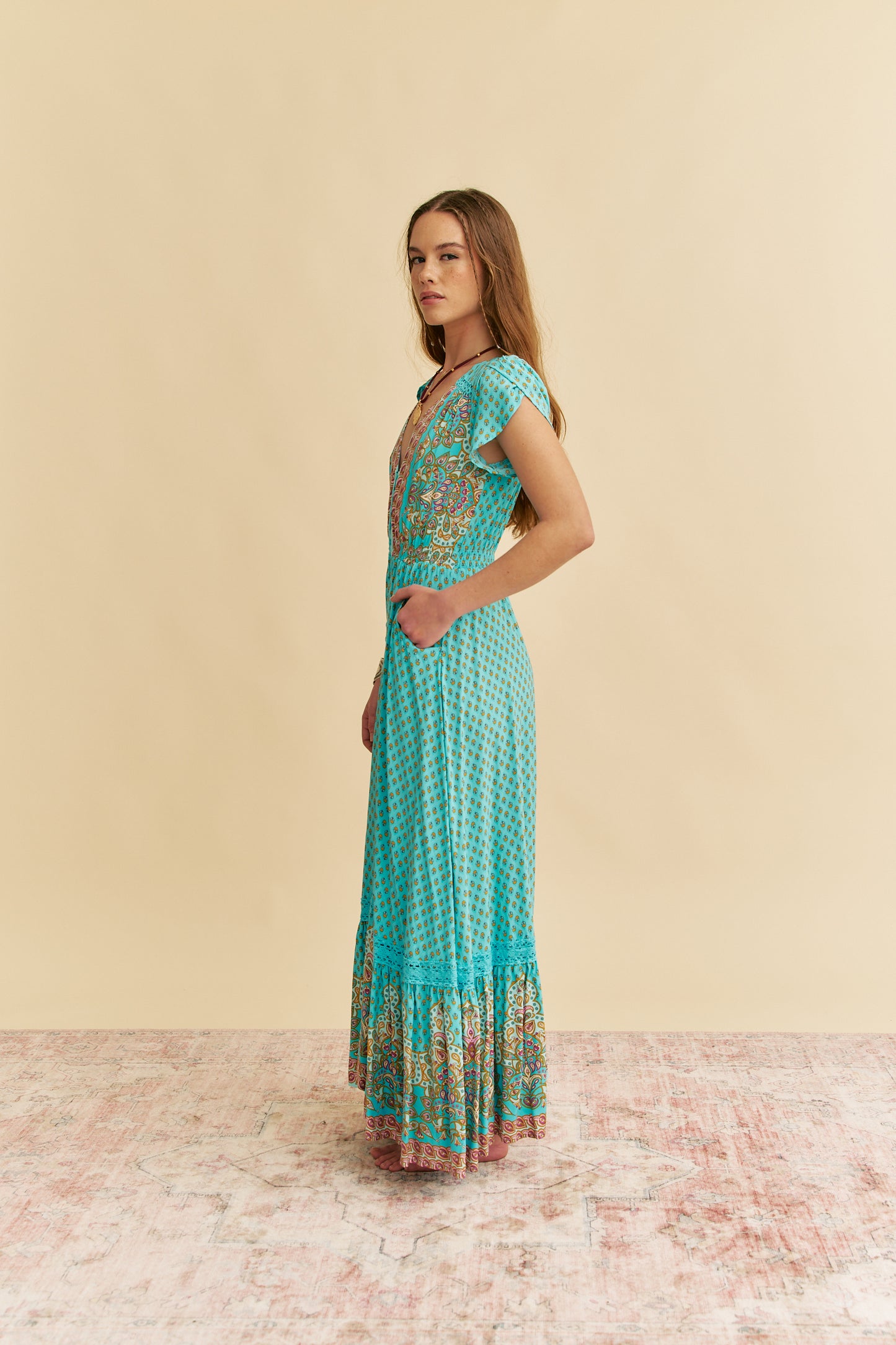 ATLANTIS PRINT CARMEN MAXI