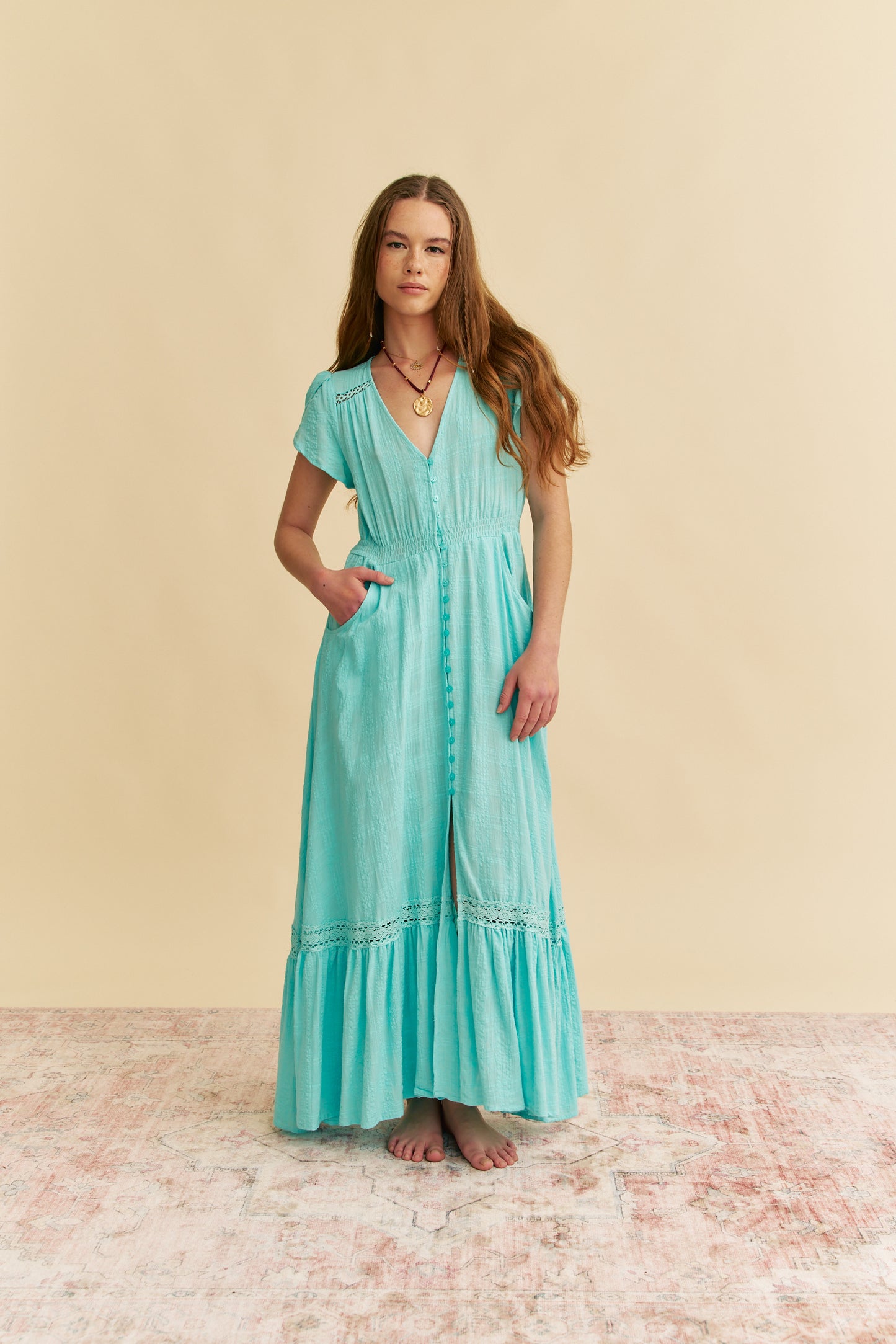 ZANZIBAR COTTON CARMEN MAXI