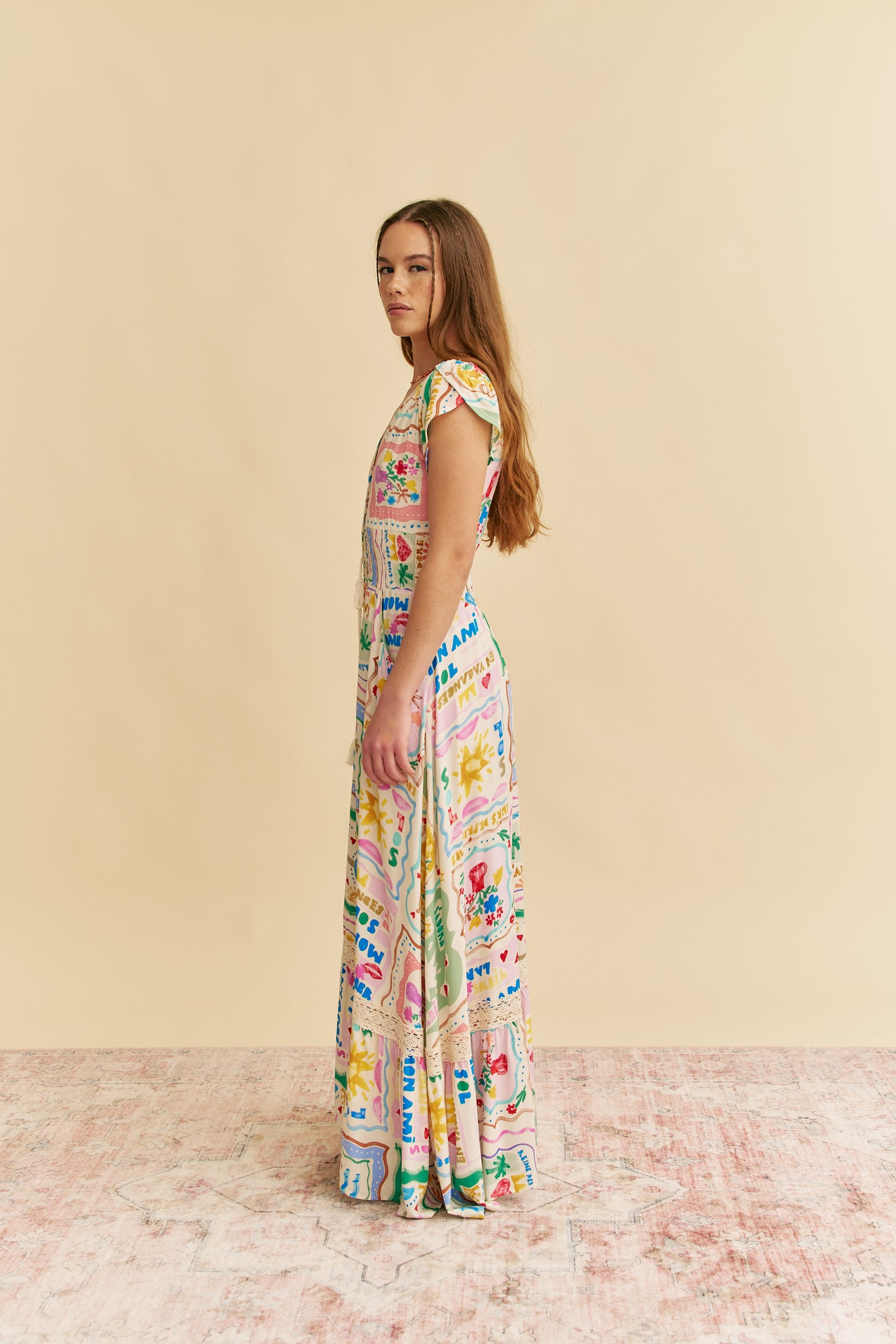 SOL MON AMI PRINT ROMI MAXI