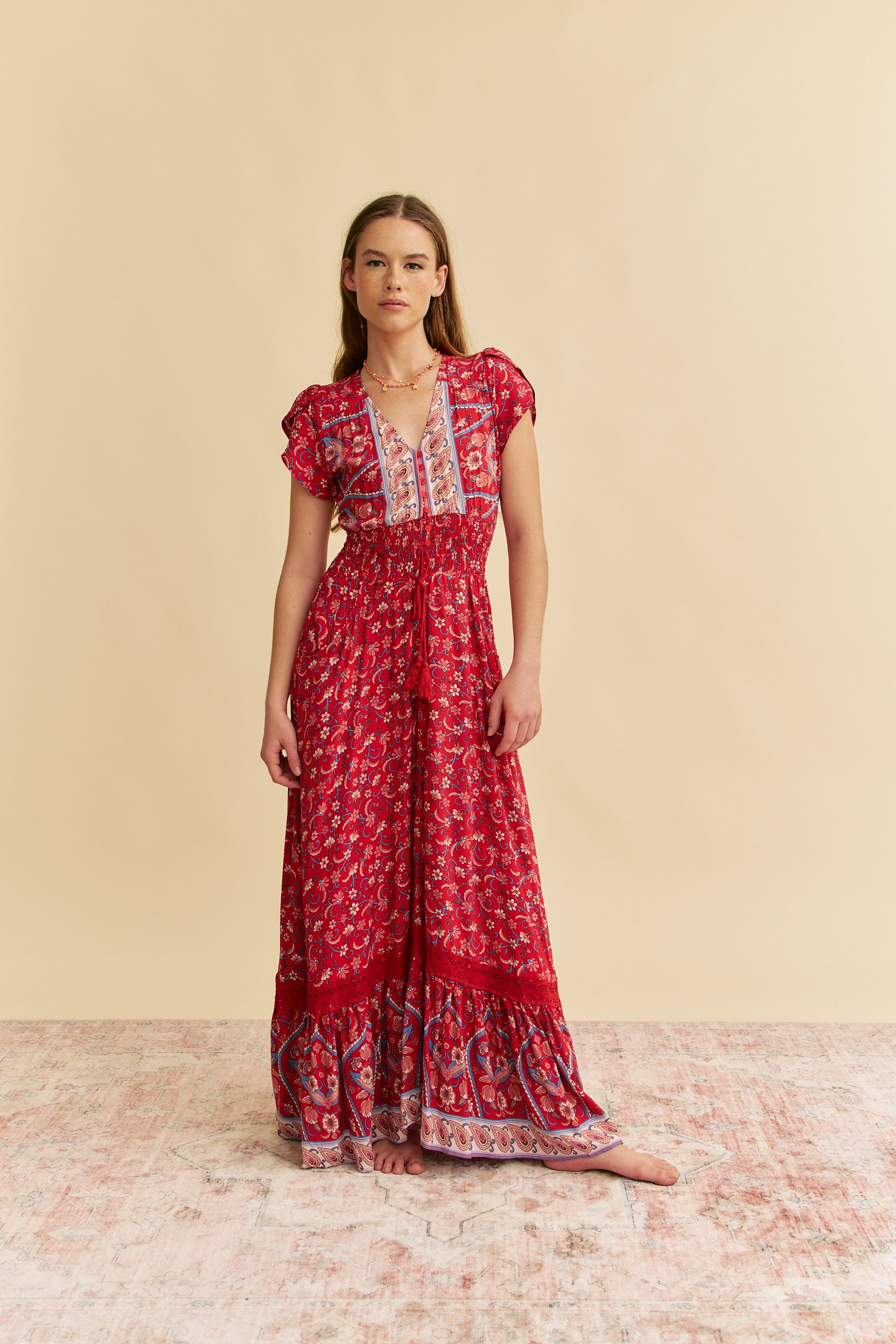 jaase red maxi dress jaase red maxi dress Mitchella Lace Maxi Dress