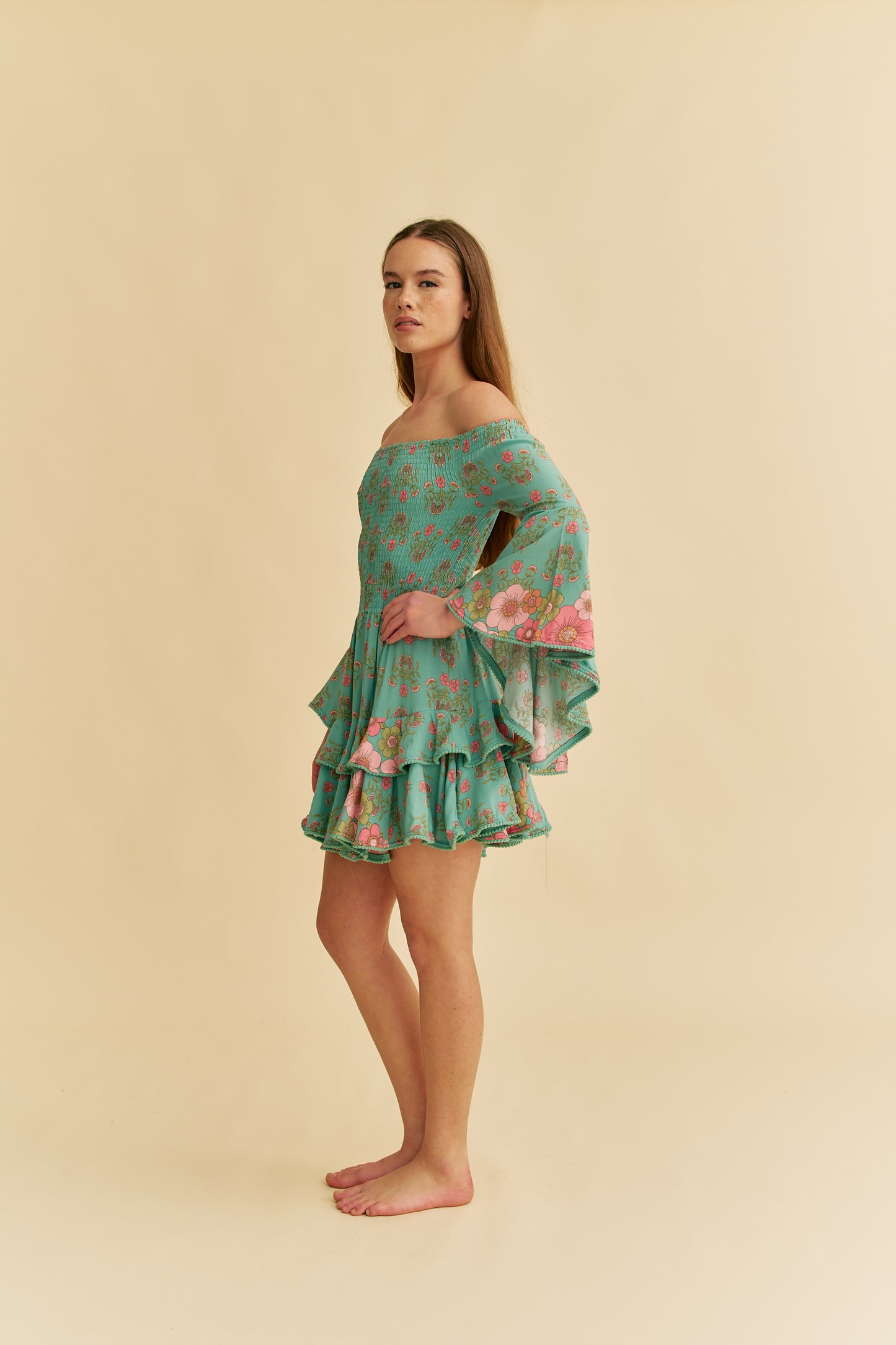 CELESTIA PRINT PRIMROSE DRESS