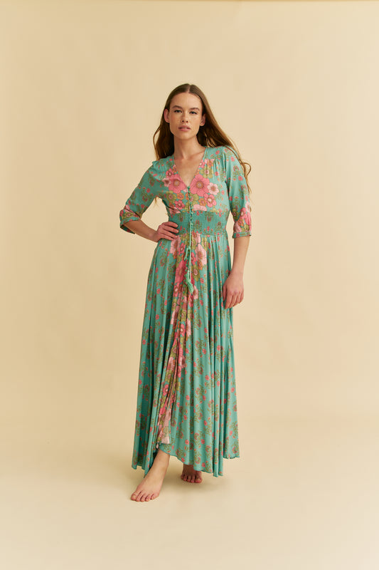 CELESTIA PRINT INDIANA MAXI DRESS