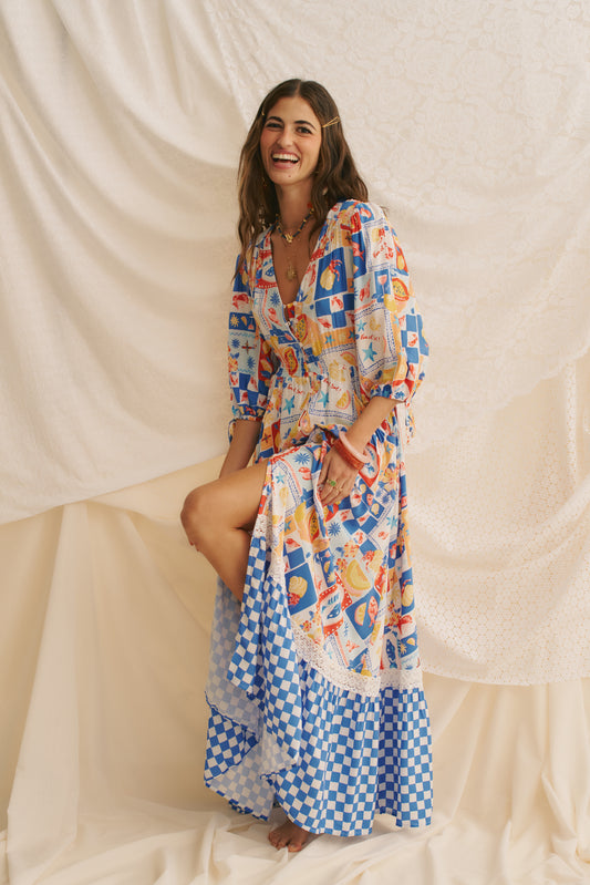 VIVA DE SOL PRINT MOLLI MAXI