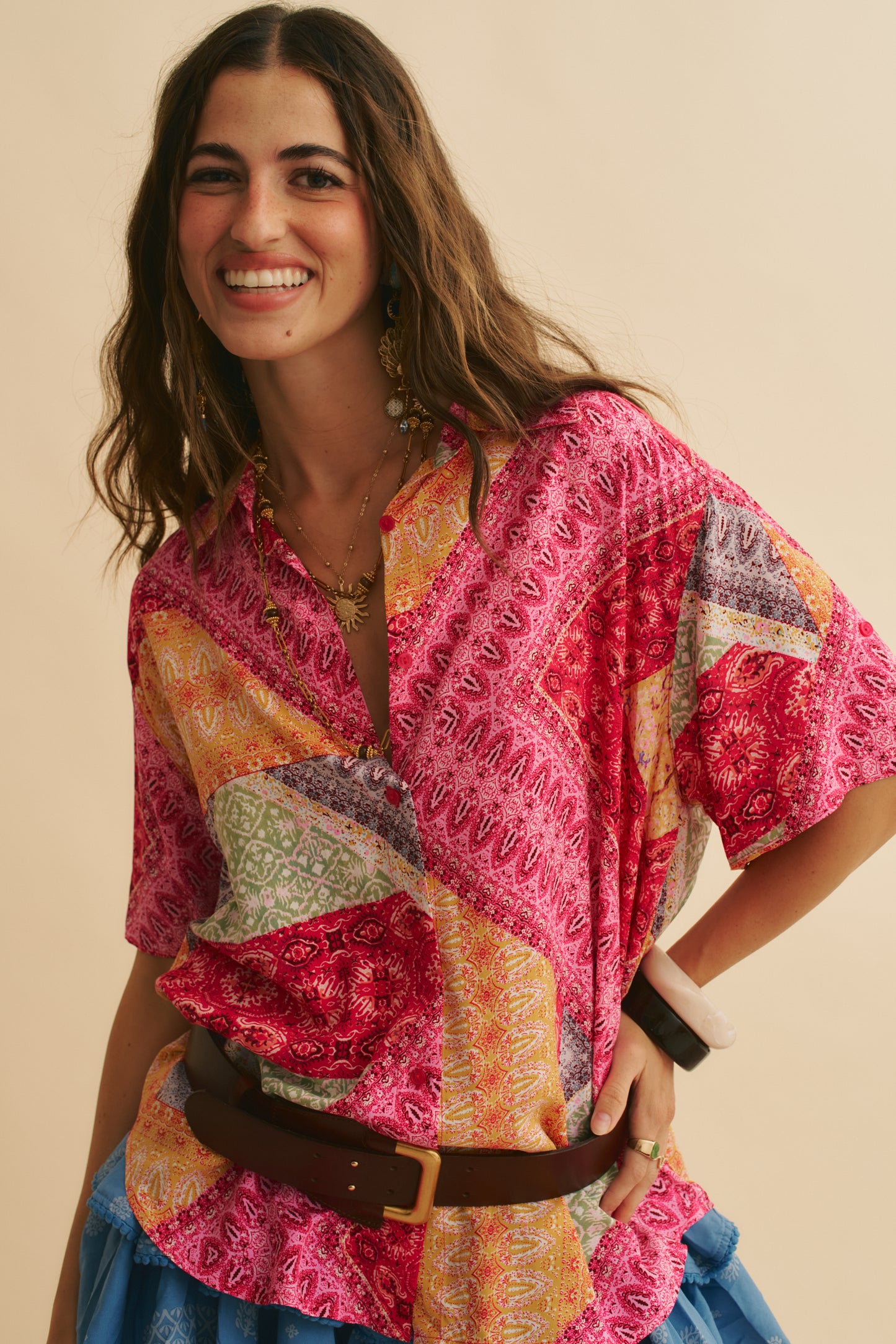 VIVA BONITA PRINT LOLA SHIRT