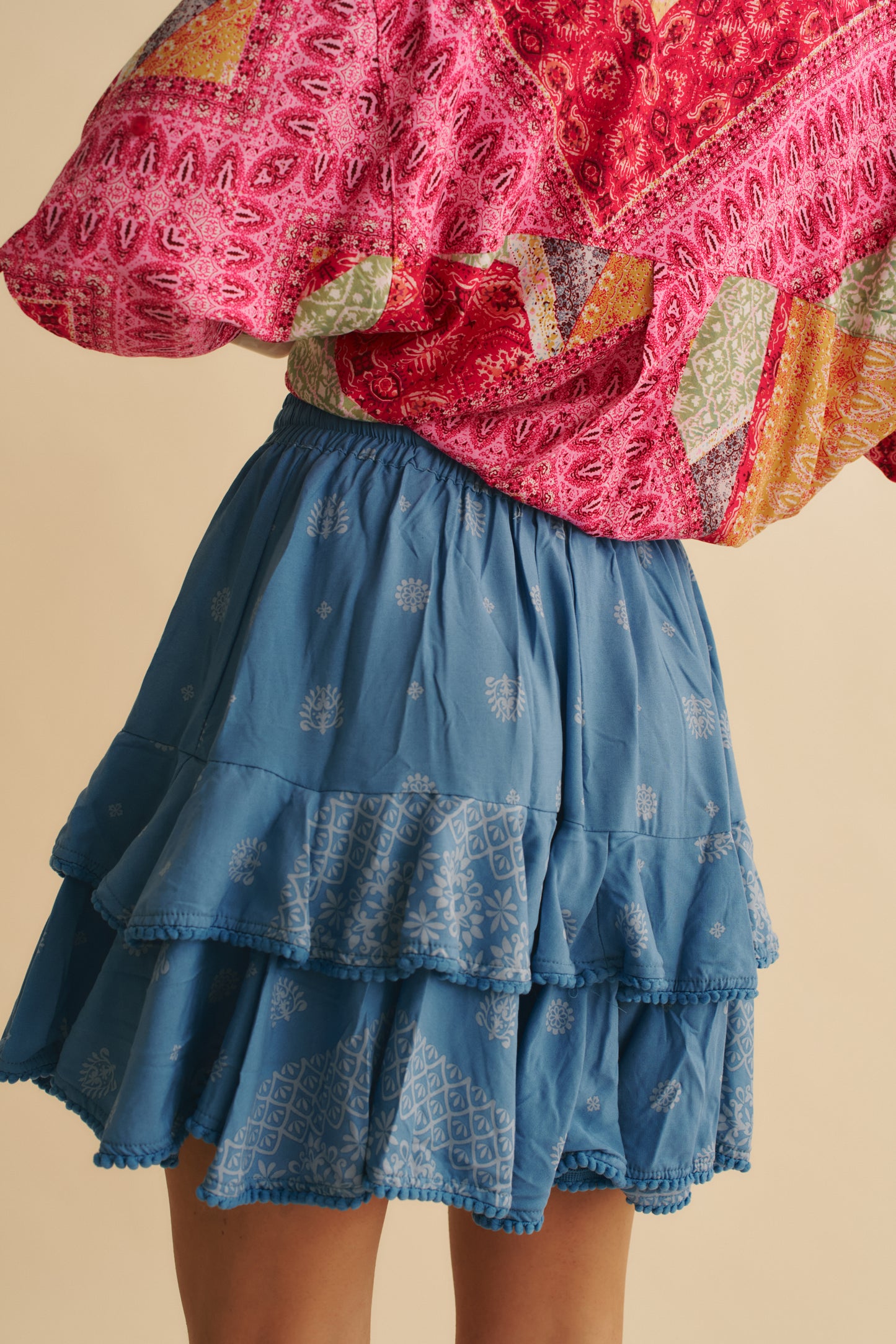 AZURRA PRINT MIRI MINI SKIRT