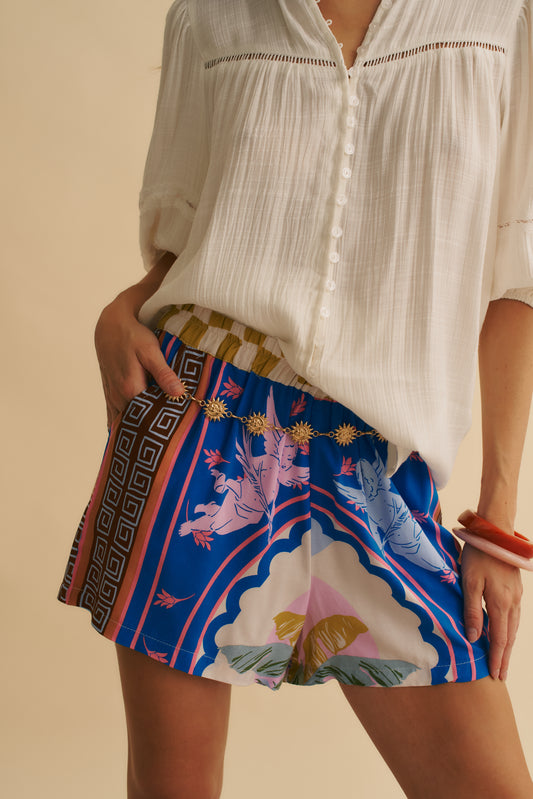 ROMEO PRINT MYRA SHORTS
