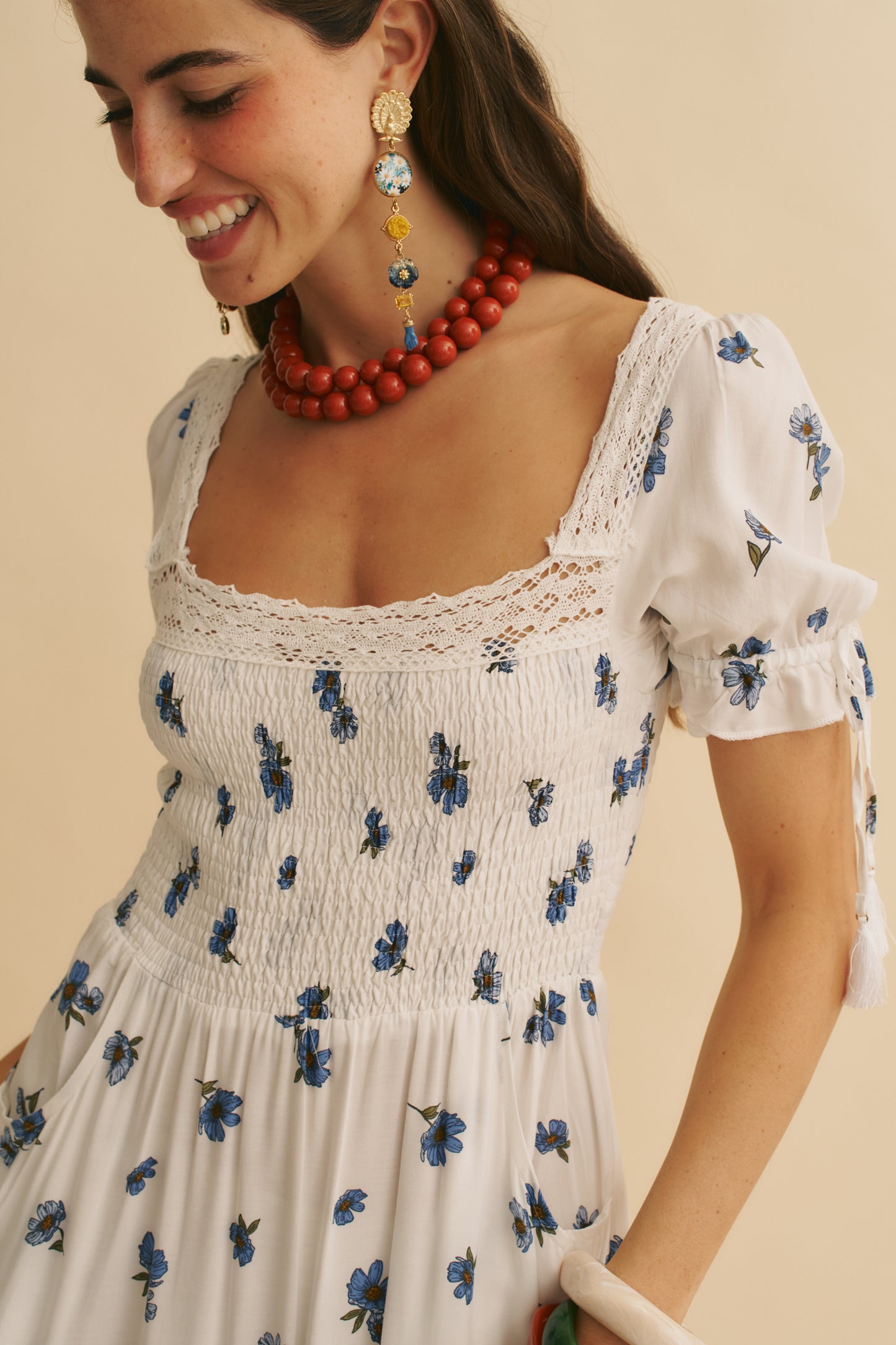 JUNEBERRY PRINT LOTTIS MAXI DRESS