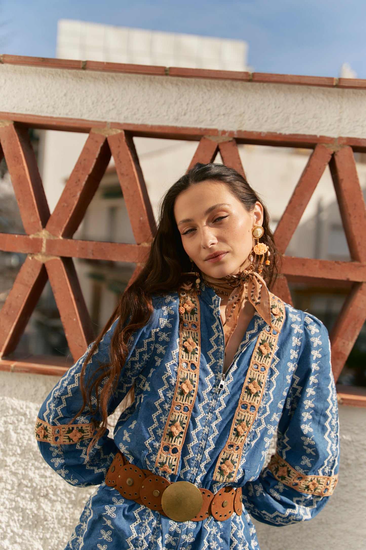BOHEMIAN BLUES SAPPHIRE PLAYSUIT