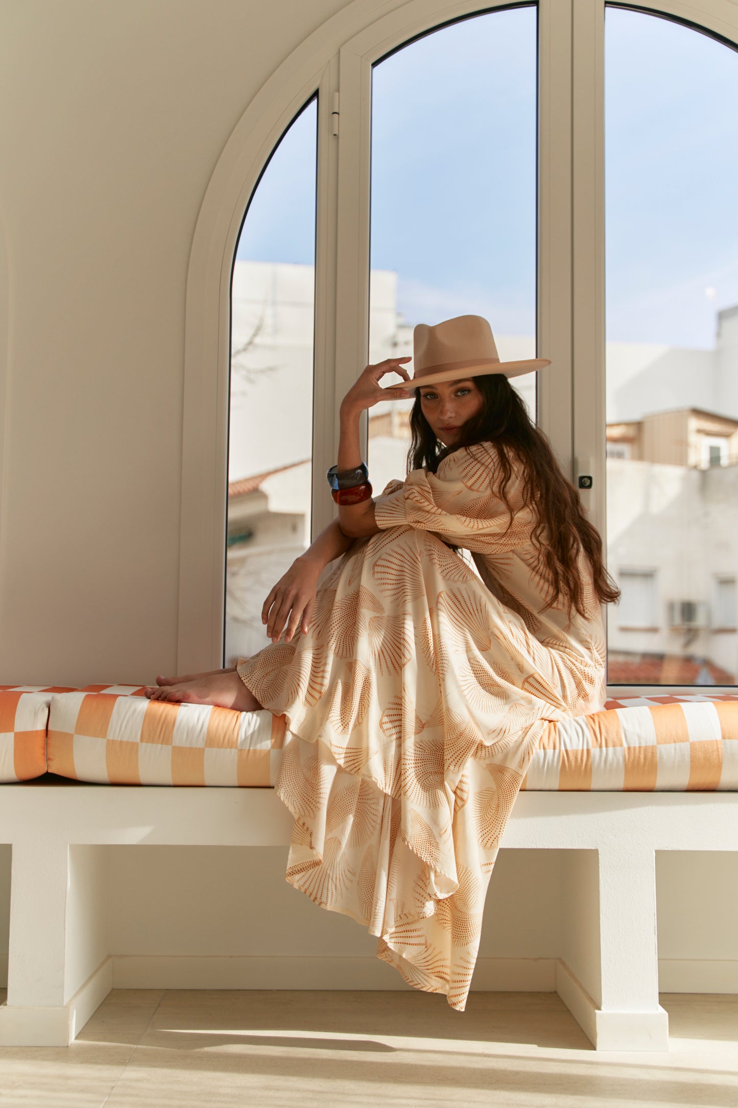 MOA MOANNA PRINT DELMAR MAXI DRESS