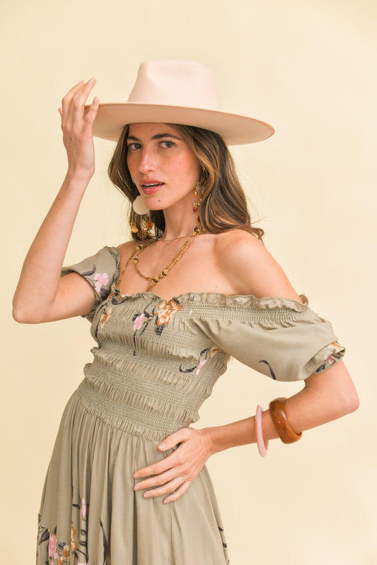 ADORE YOU PRINT CLAUDETTE MAXI DRESS