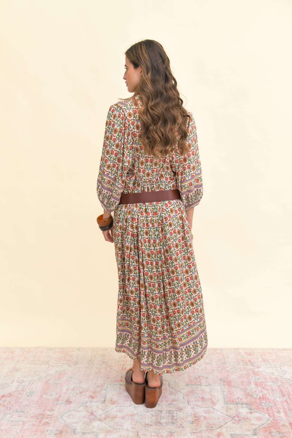 HARLOWE PRINT BOHEME MIDI DRESS