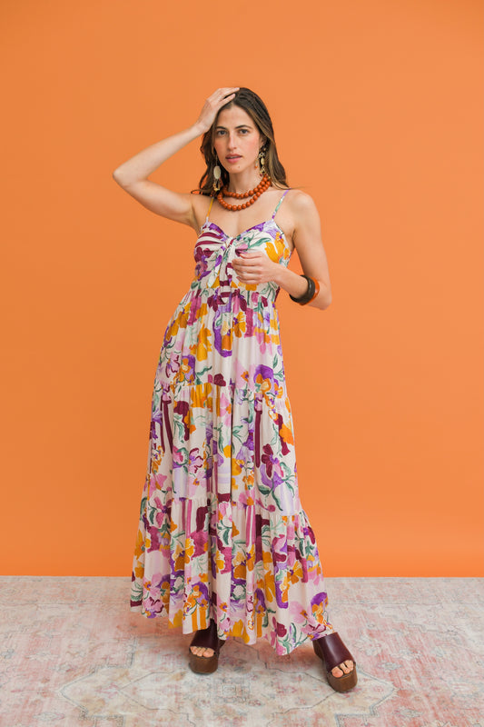 SWEET LILLY PRINT BAMBI MAXI DRESS