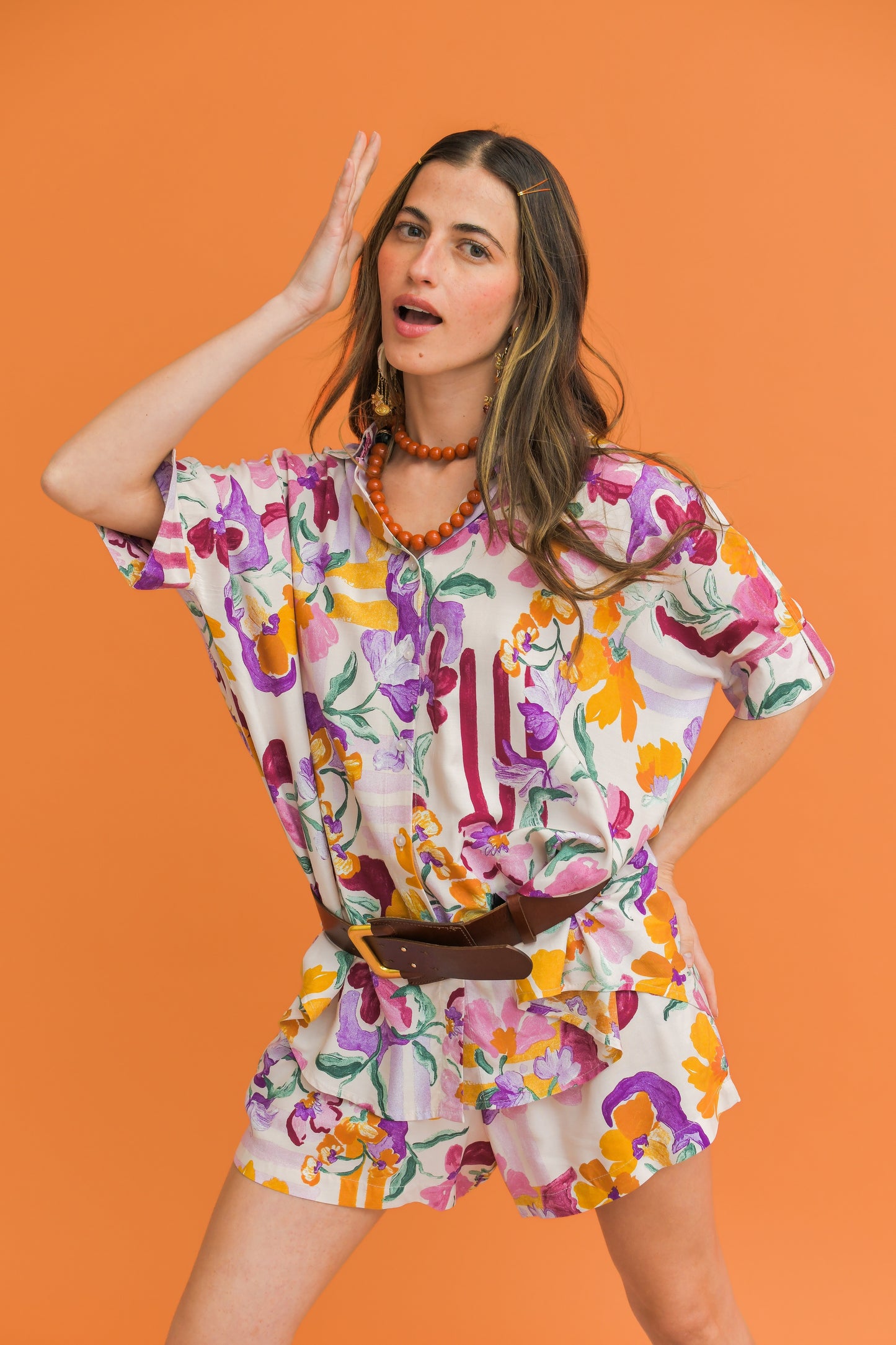 SWEET LILLY PRINT RIVER SHIRT