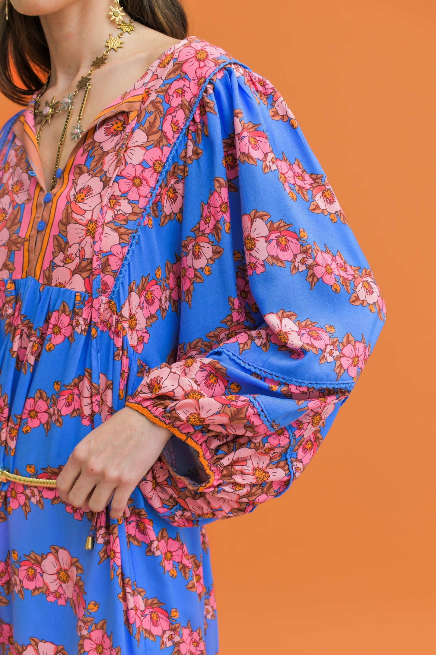 LITTLE FLOWERS PRINT ADELA MINI DRESS
