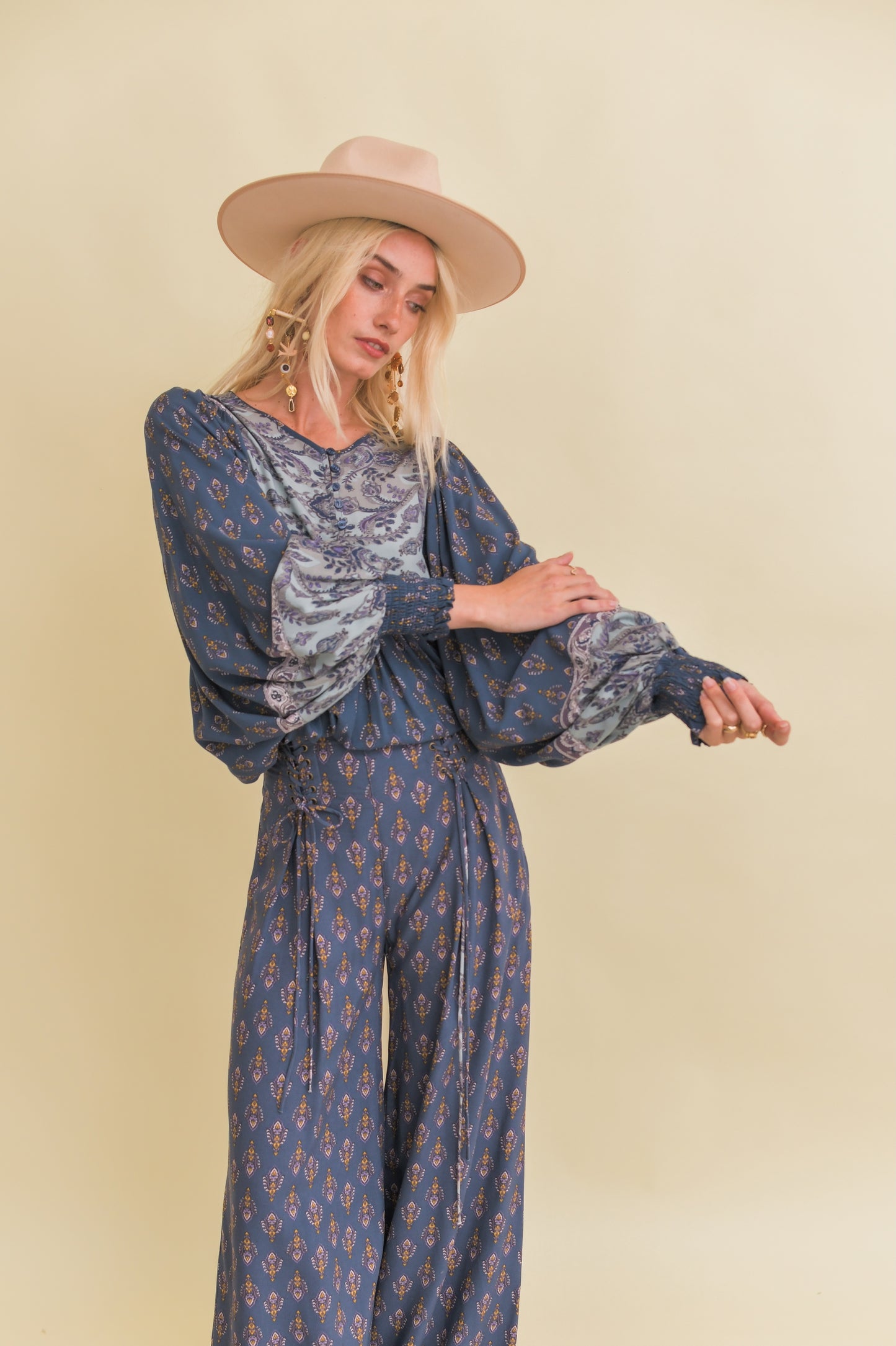 NICO PRINT OPAL PANTS
