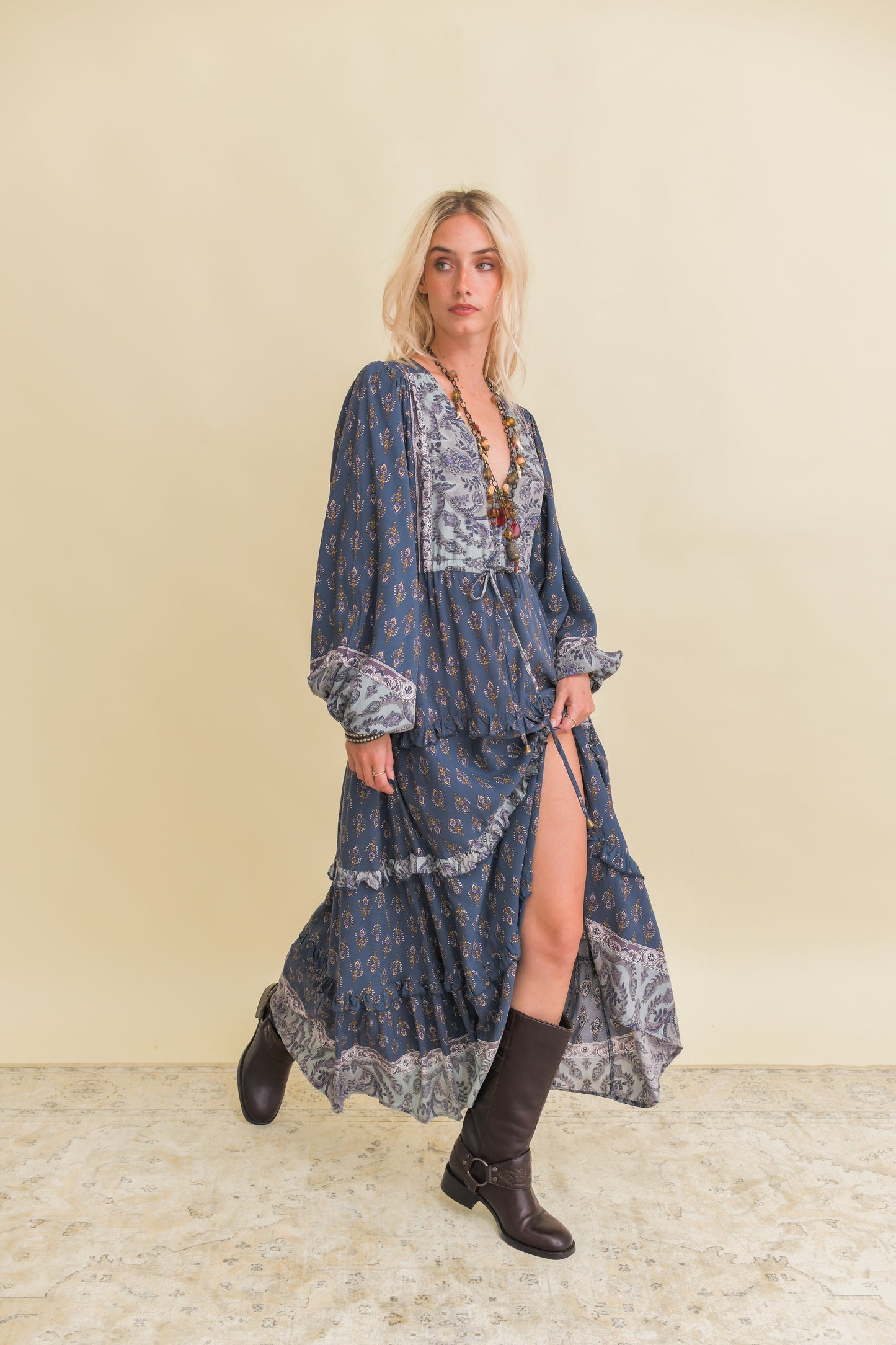 NICO PRINT LUCIANA MAXI DRESS