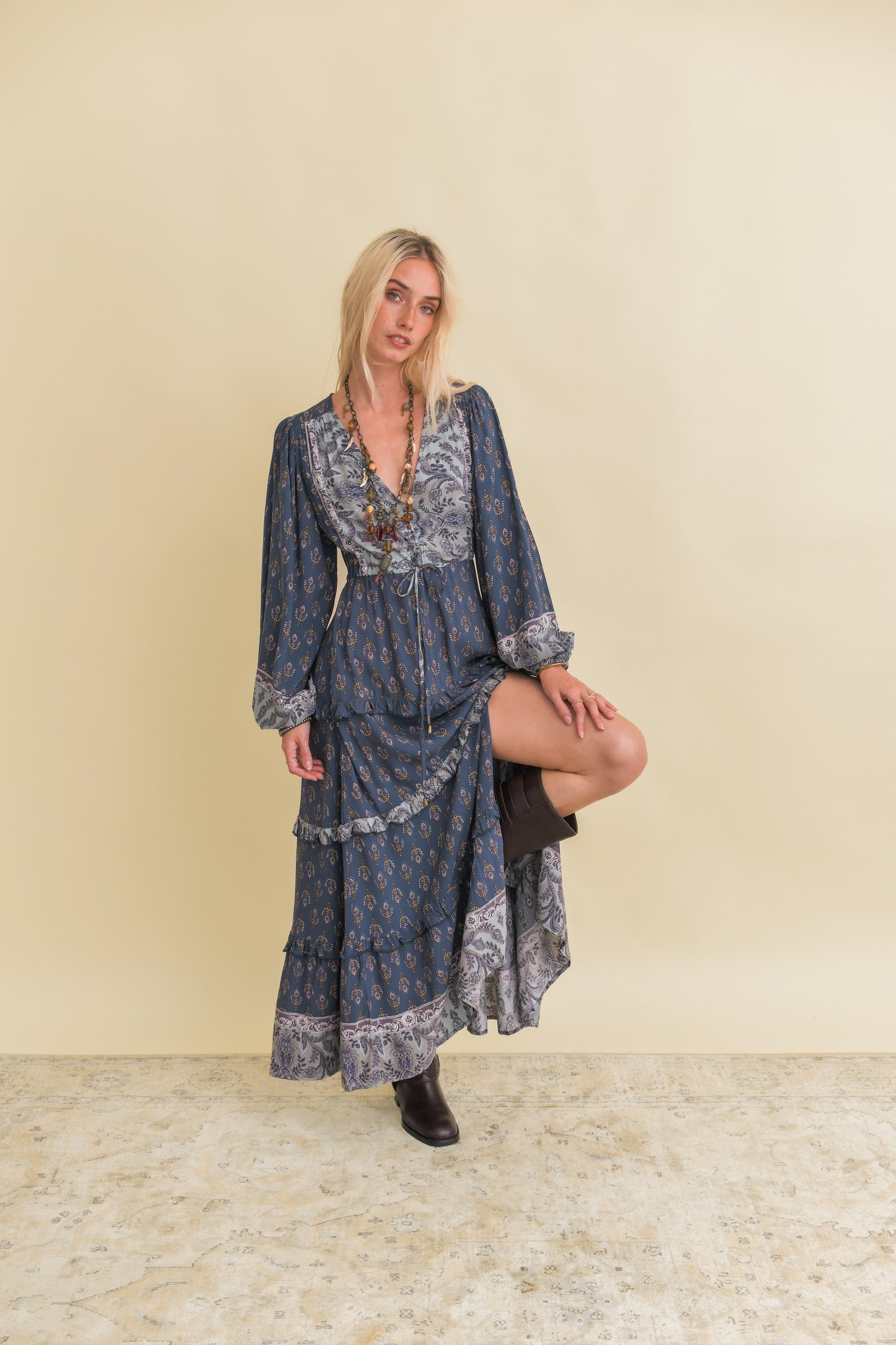 NICO PRINT LUCIANA MAXI DRESS