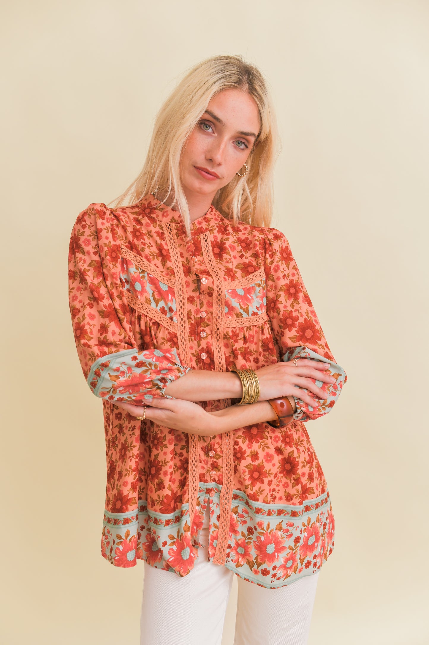 LILLIANA PRINT BREE BLOUSE