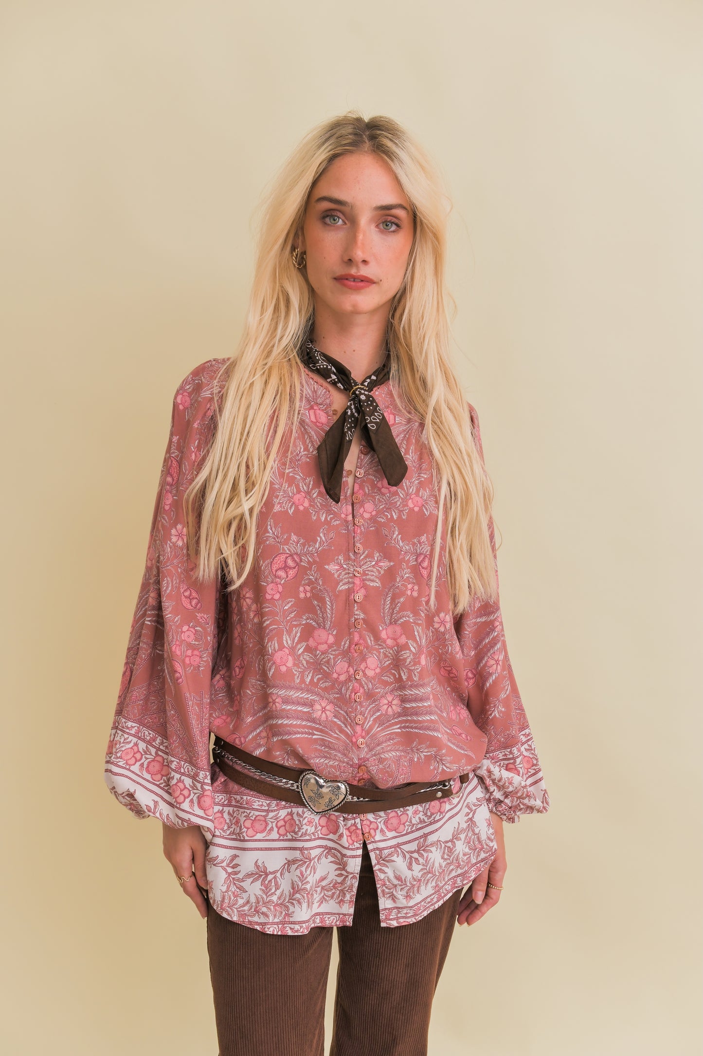 ANGELINA PRINT MAHALIA BLOUSE