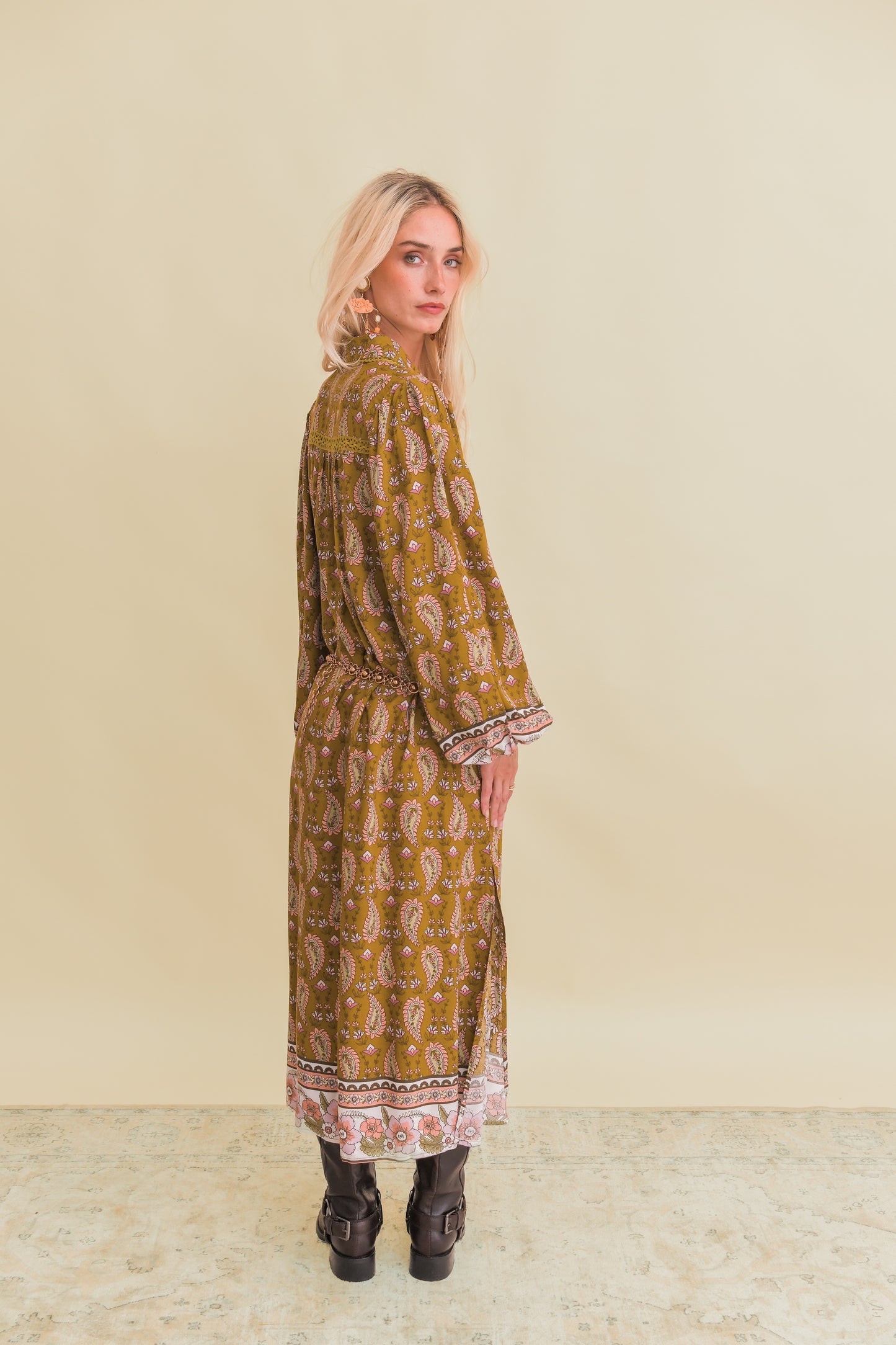 AMALIE PRINT WHITNEY MIDI DRESS