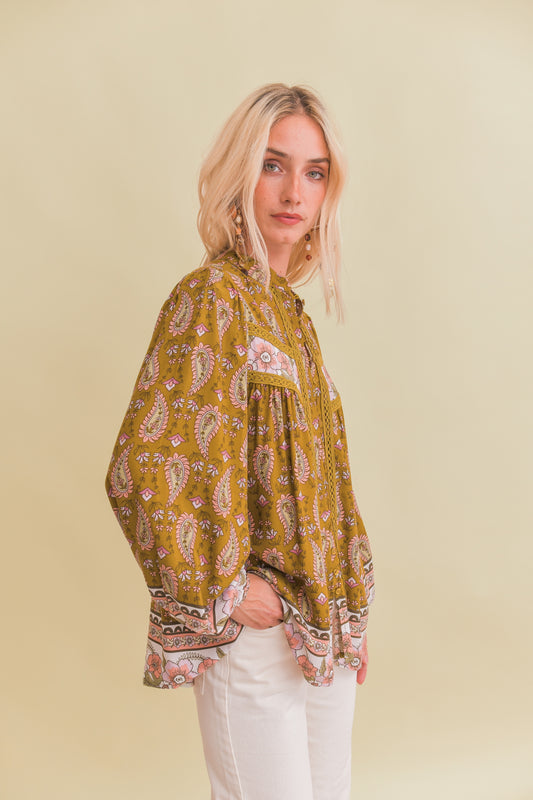 AMALIE PRINT BREE BLOUSE