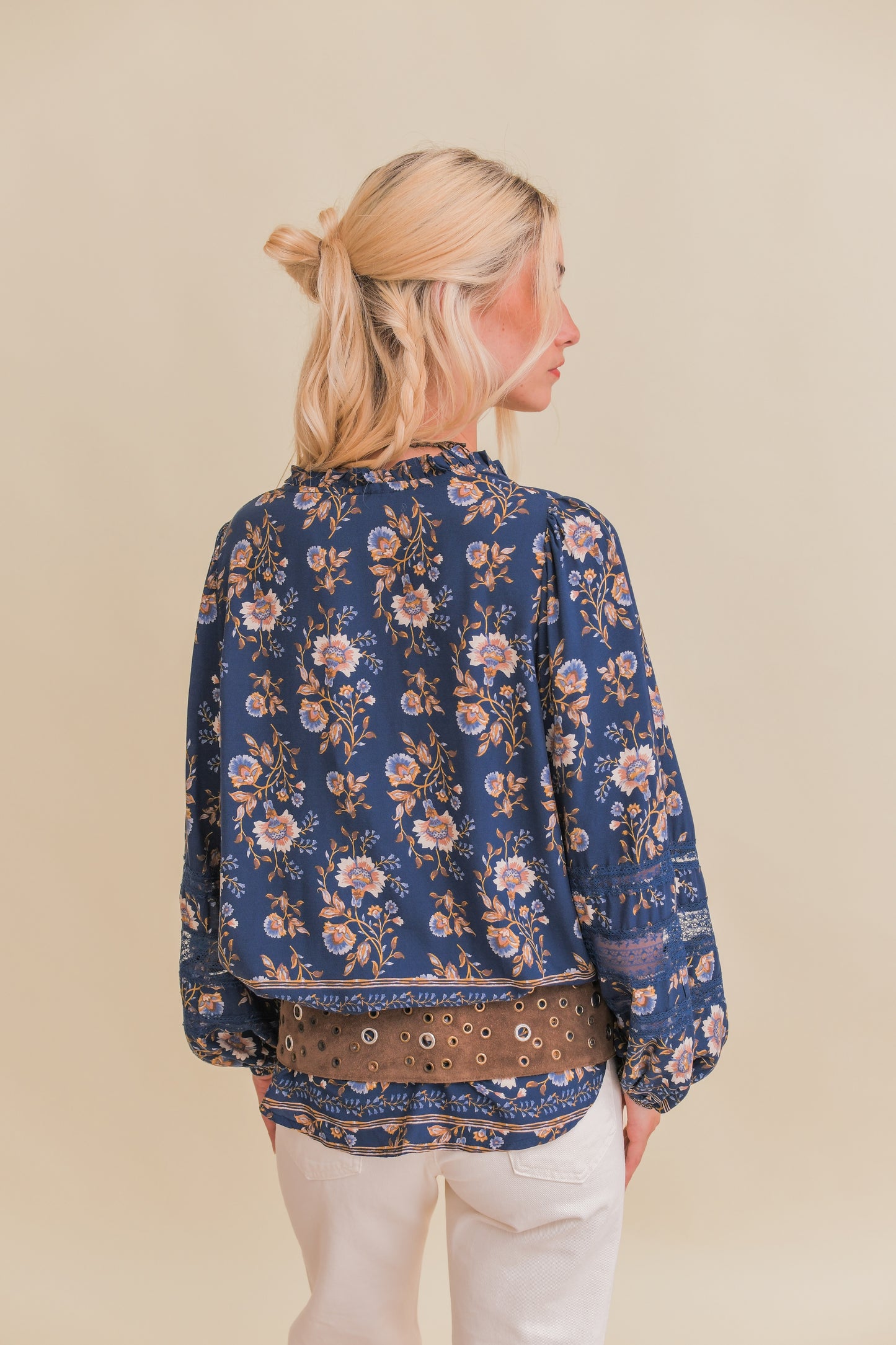 ADELINE PRINT ELIZA BLOUSE