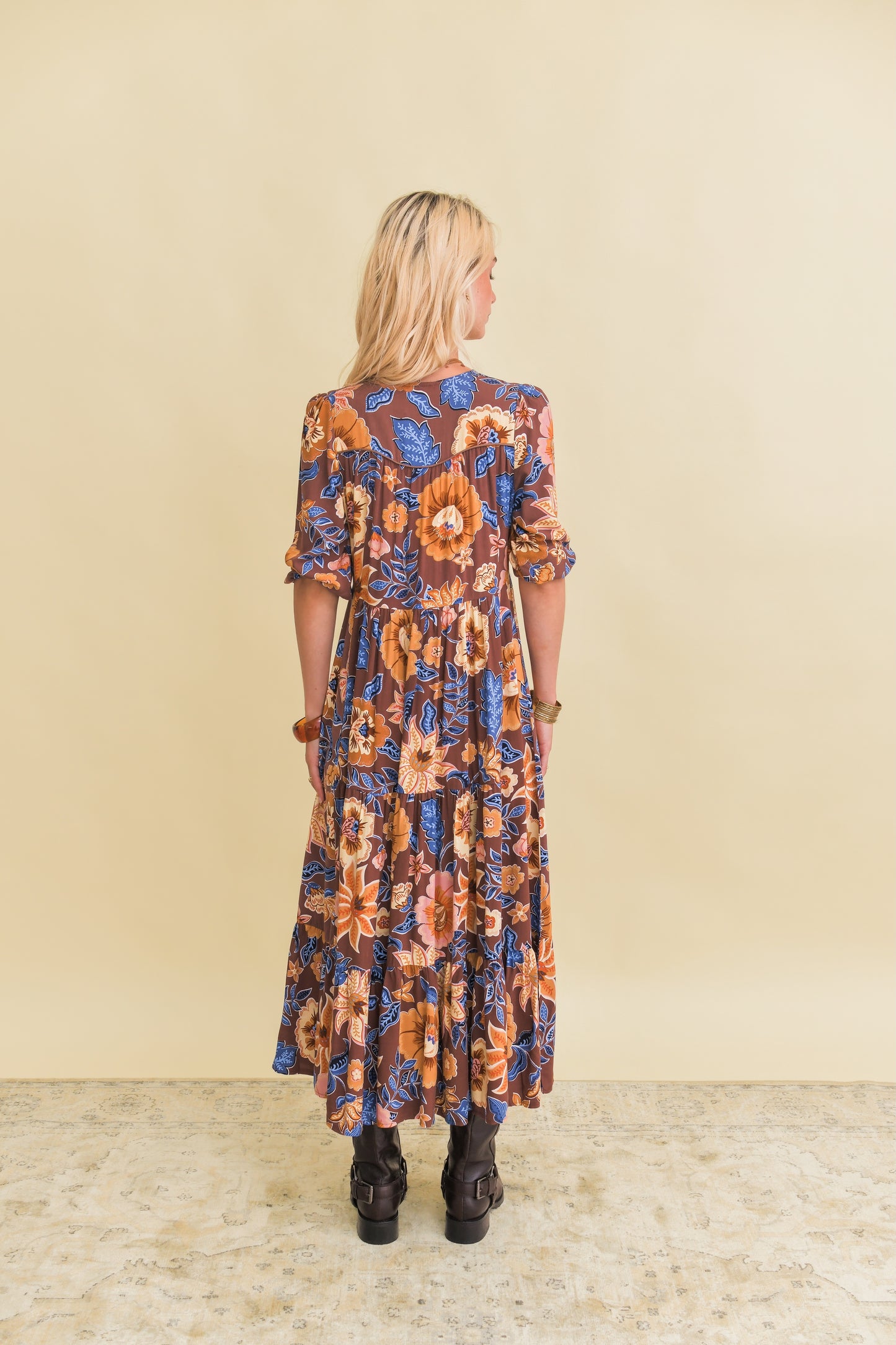 TIERRA PRINT EVE MIDI DRESS