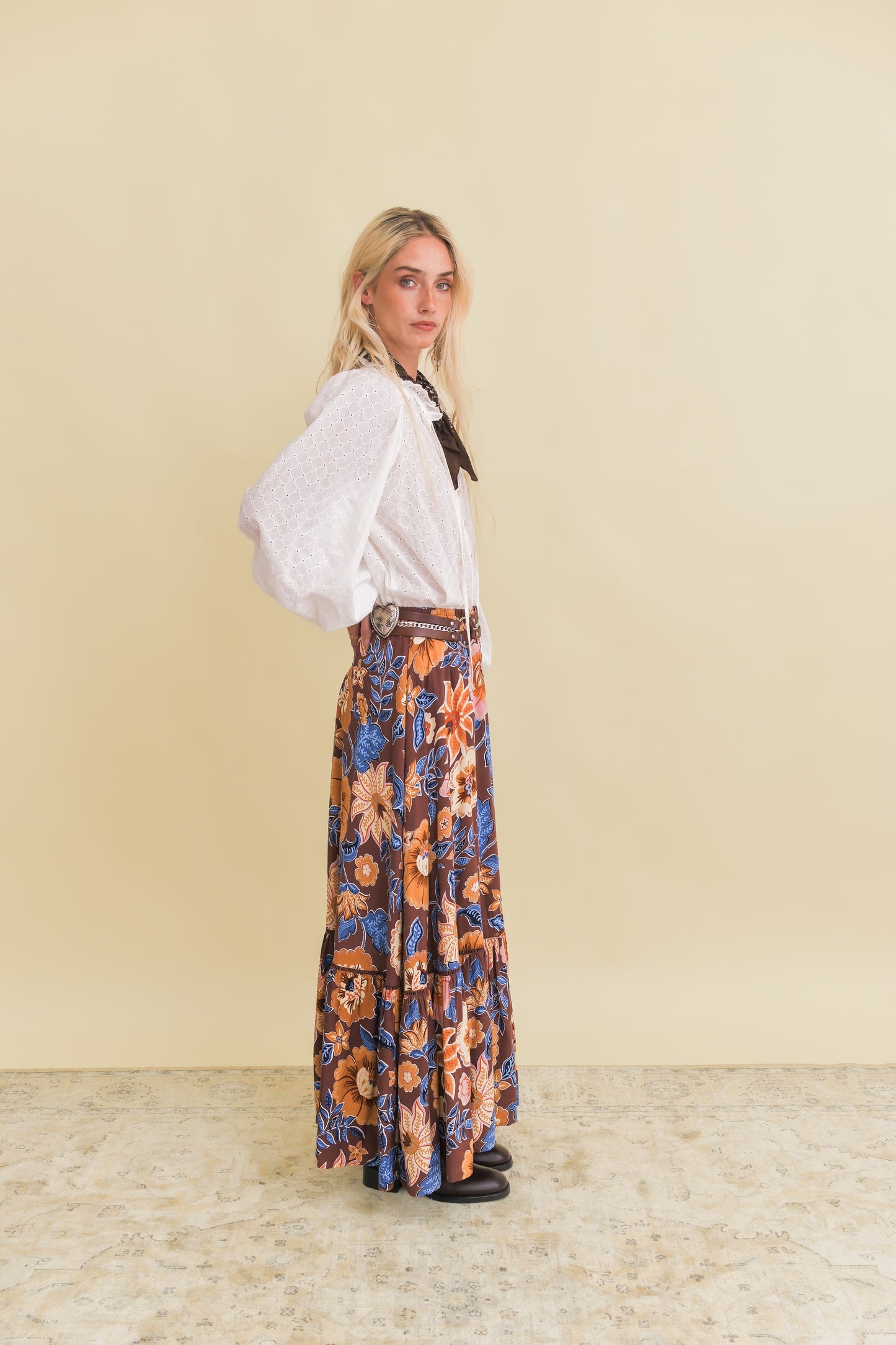 TIERRA PRINT DAPHNE SKIRT